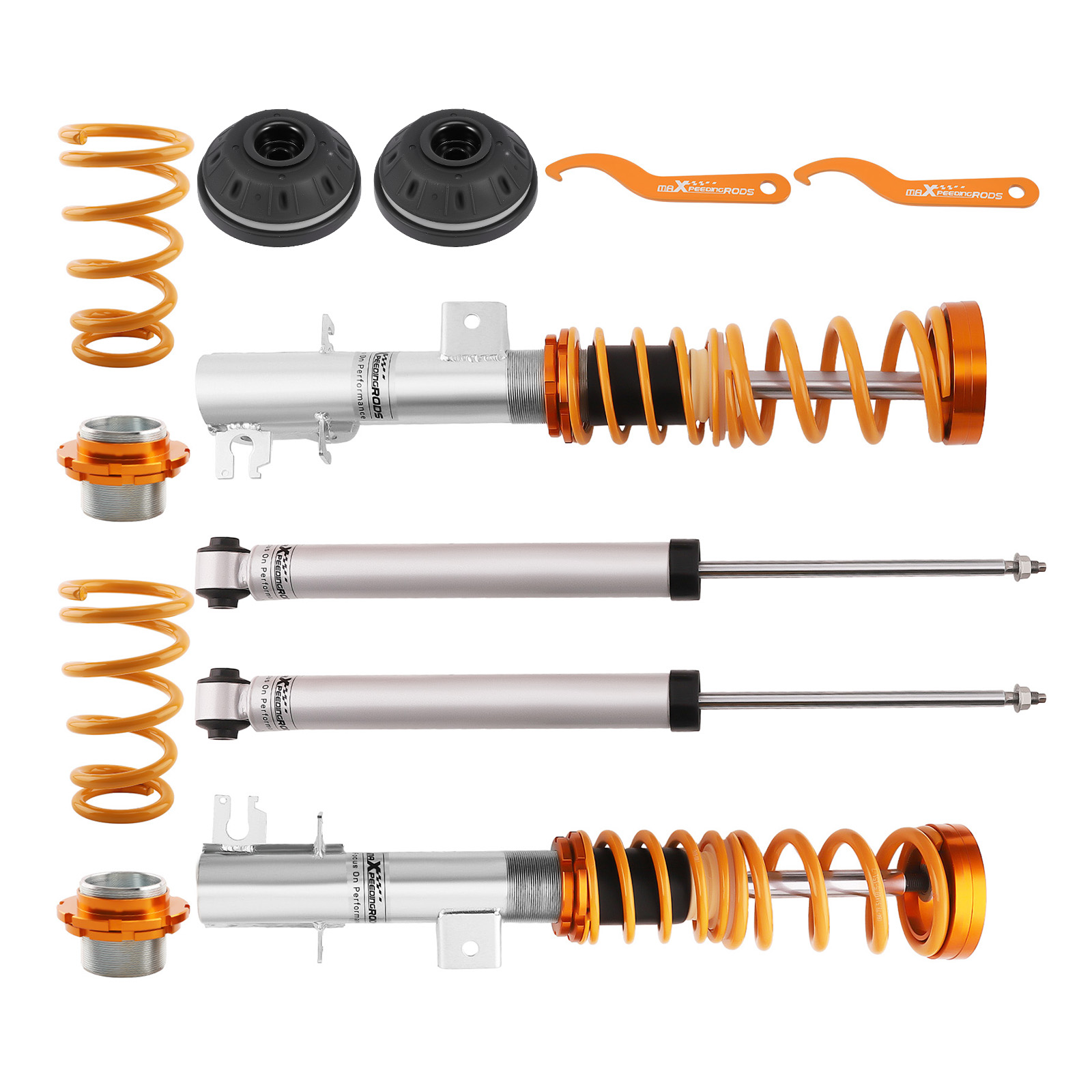 Gewindefahrwerk +Domlager vorne for Fiat Grande Punto 199 1.3 D MultiJet 1.4 1.6