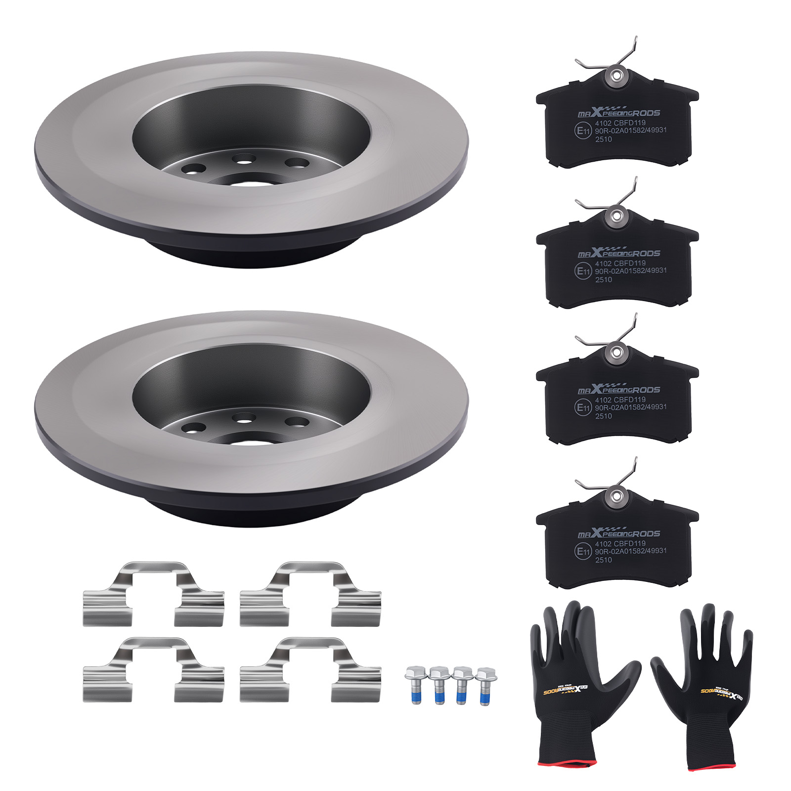 Disques et Plaquettes Frein Arrière for VW Jetta Stufenheck Golf VI