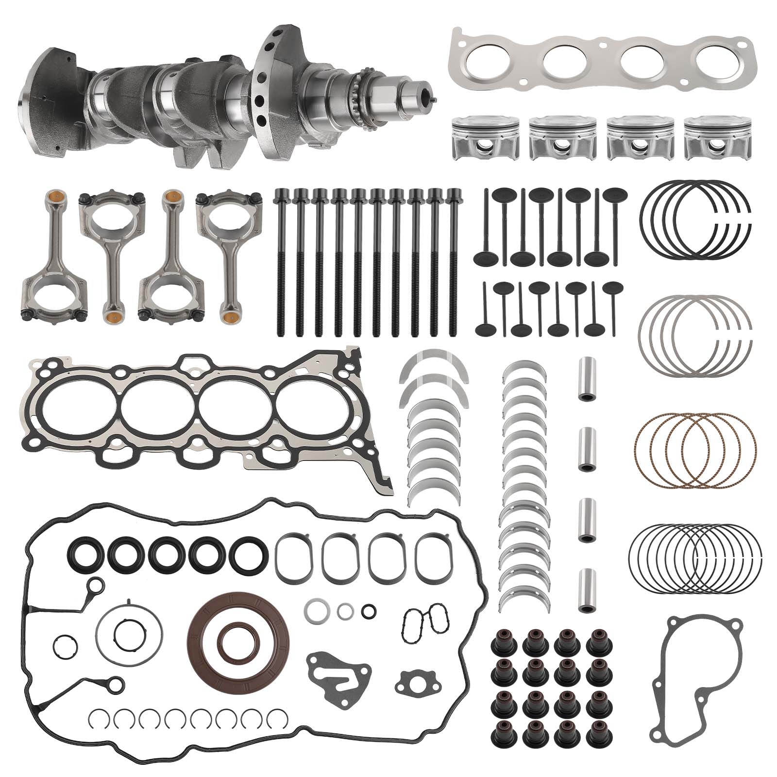 Engine Crankshaft & ConRod & Bearing & Gasket Kit For Hyundai KIA 2.0L G4NA