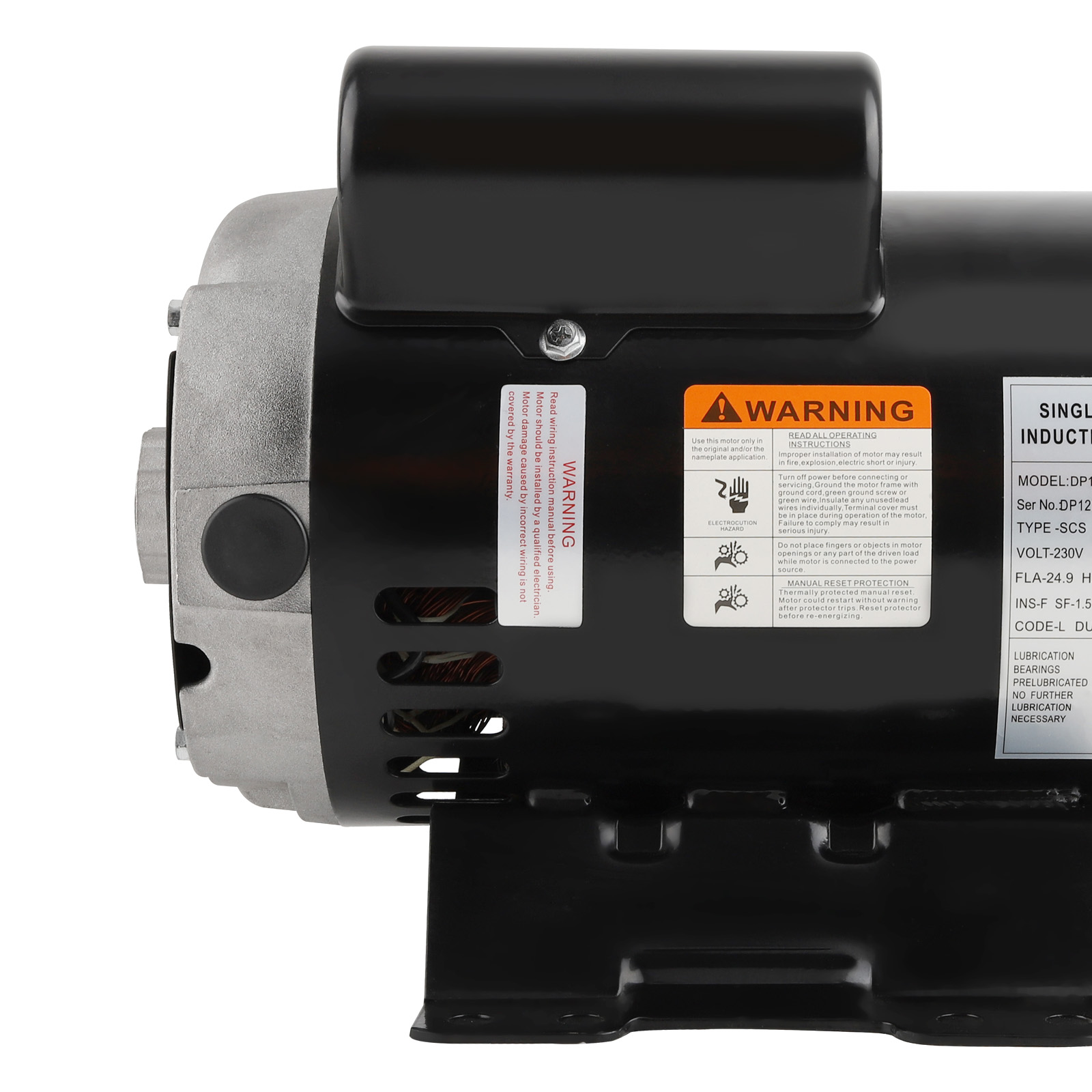 5HP Electric Compressor Motor 184T Frame Size 3450RPM 7/8“ Shaft Keyed 54421193