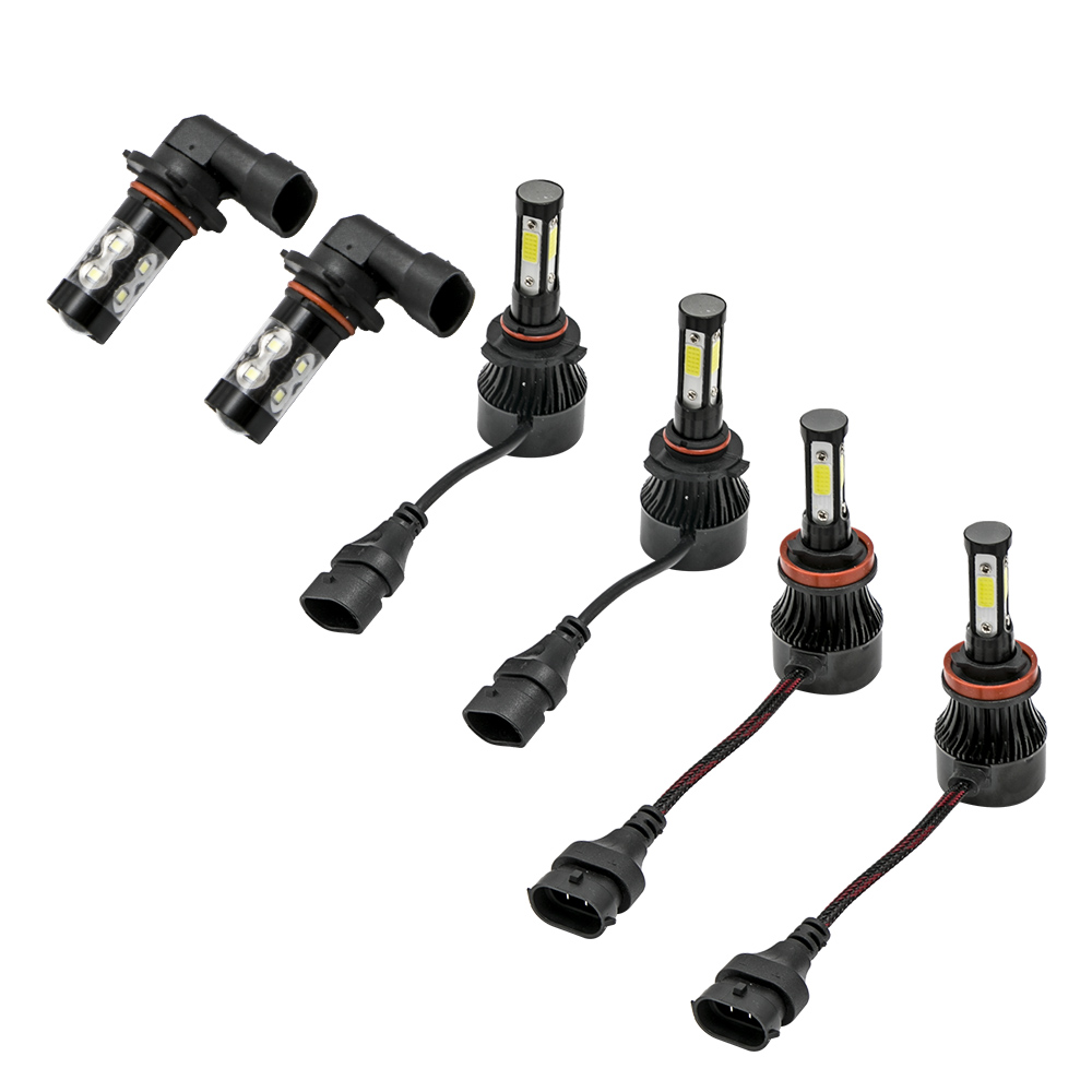 LED Headlight Kit For Ford F-150 XL 2019-2023 9005 H11 9145 High Low Fog Combo