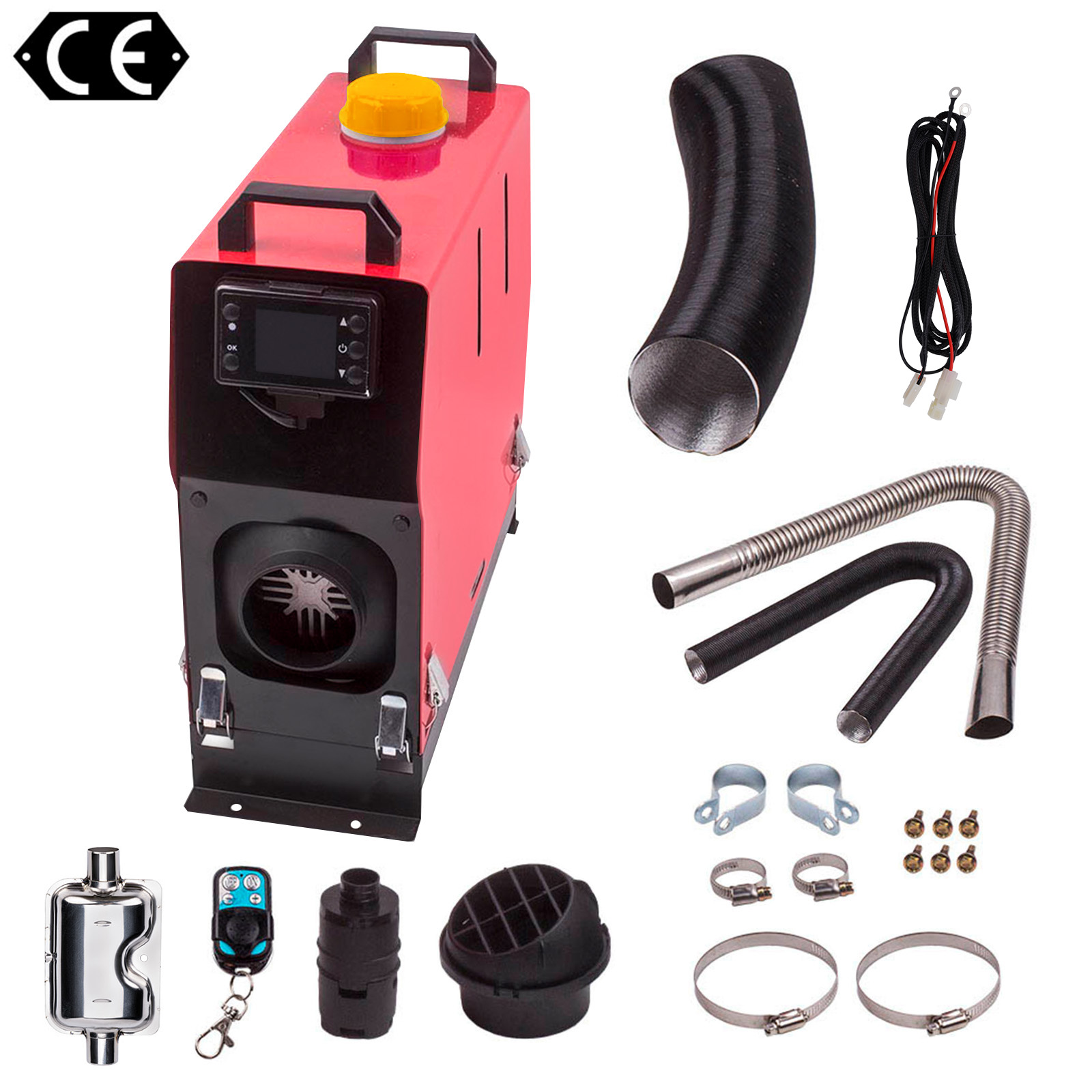 Diesel Air Heater All In One 8KW 12V Thermostat Remote Control Caravan Camping