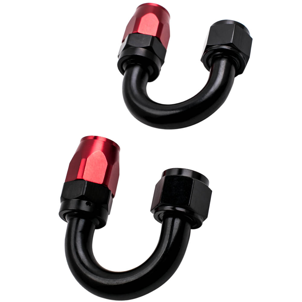 5M Stainless Steel Nylon Oil Line Fuel Hose kit with Reusable Swivel Hose End