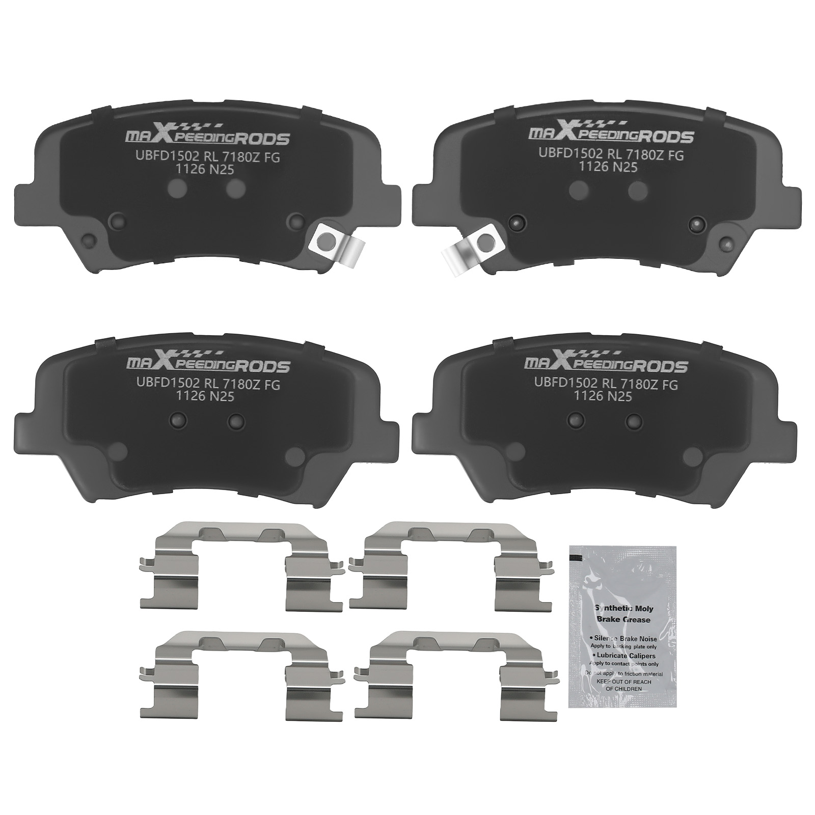Front L&R Ceramic Brake Pads Kit for Kia Forte/Forte Koup/Forte5 2014 2015 2016