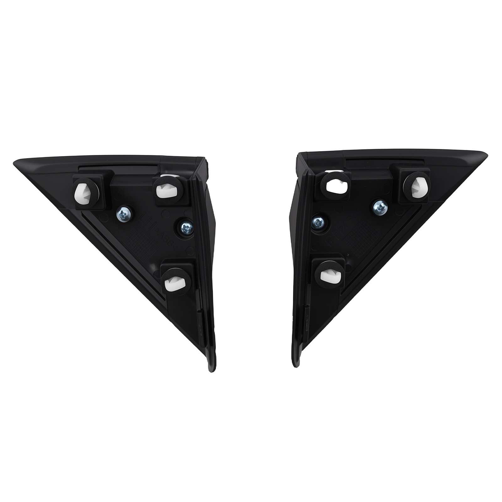 Left Right Side Mirror Flag Trim for Hyundai Santa Fe Sport 2013-2018 Black