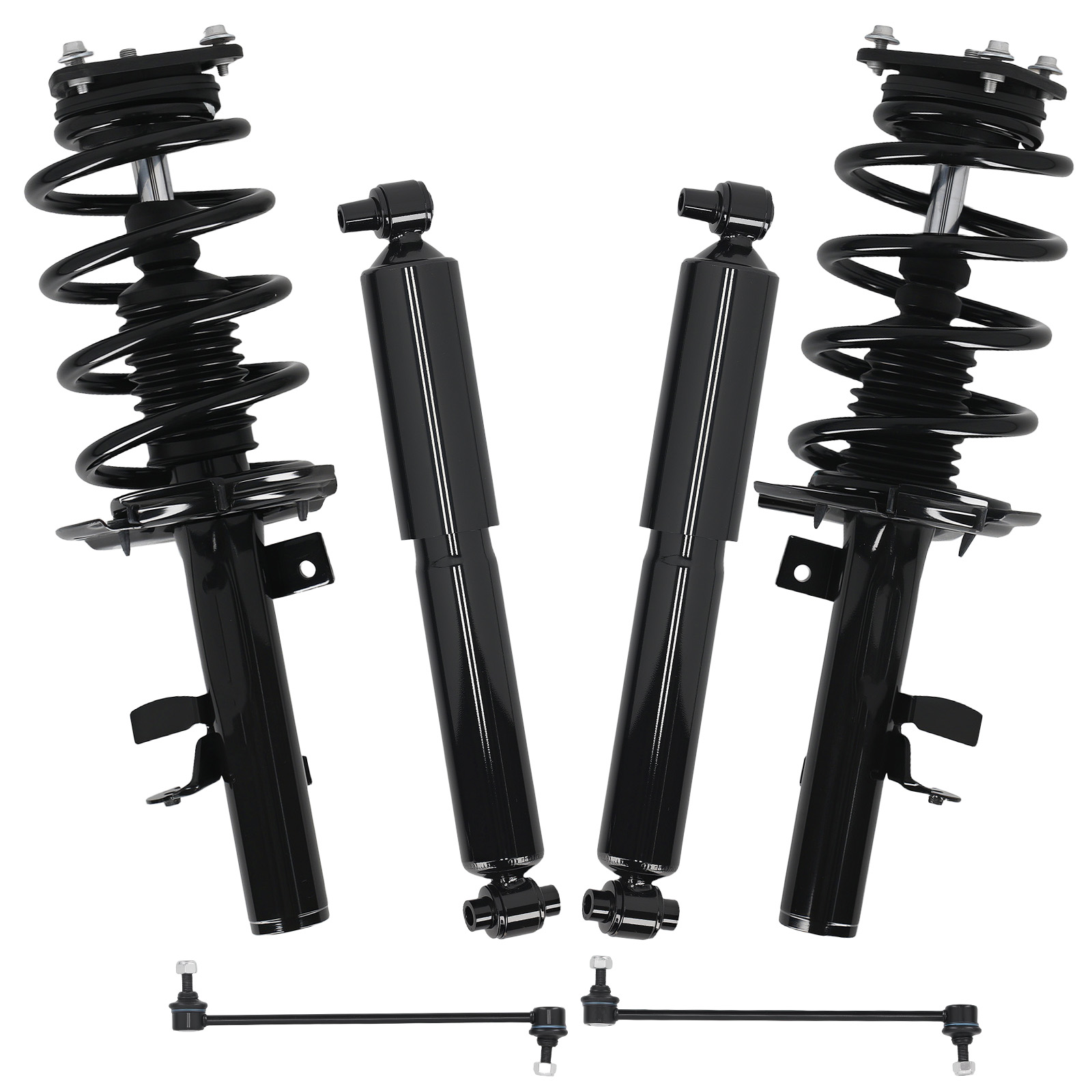 Front Rear Struts Spring & Sway Bar End Links for FORD TRANSIT CONNECT 2014-2018