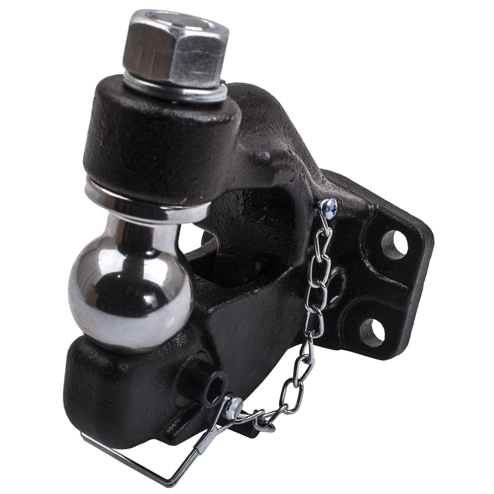 Heavy Duty 8 Ton Combination Hitch Pintle Hook Tow Towing 4 Bolt Truck