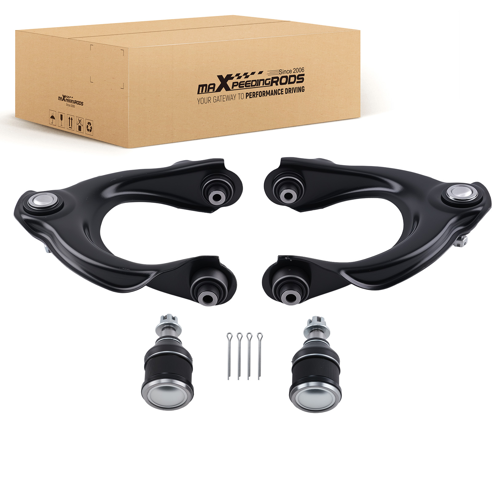 Front Upper Control Arms w/ Ball Joints Kit for 2003-2007 Honda Accord Acura TSX