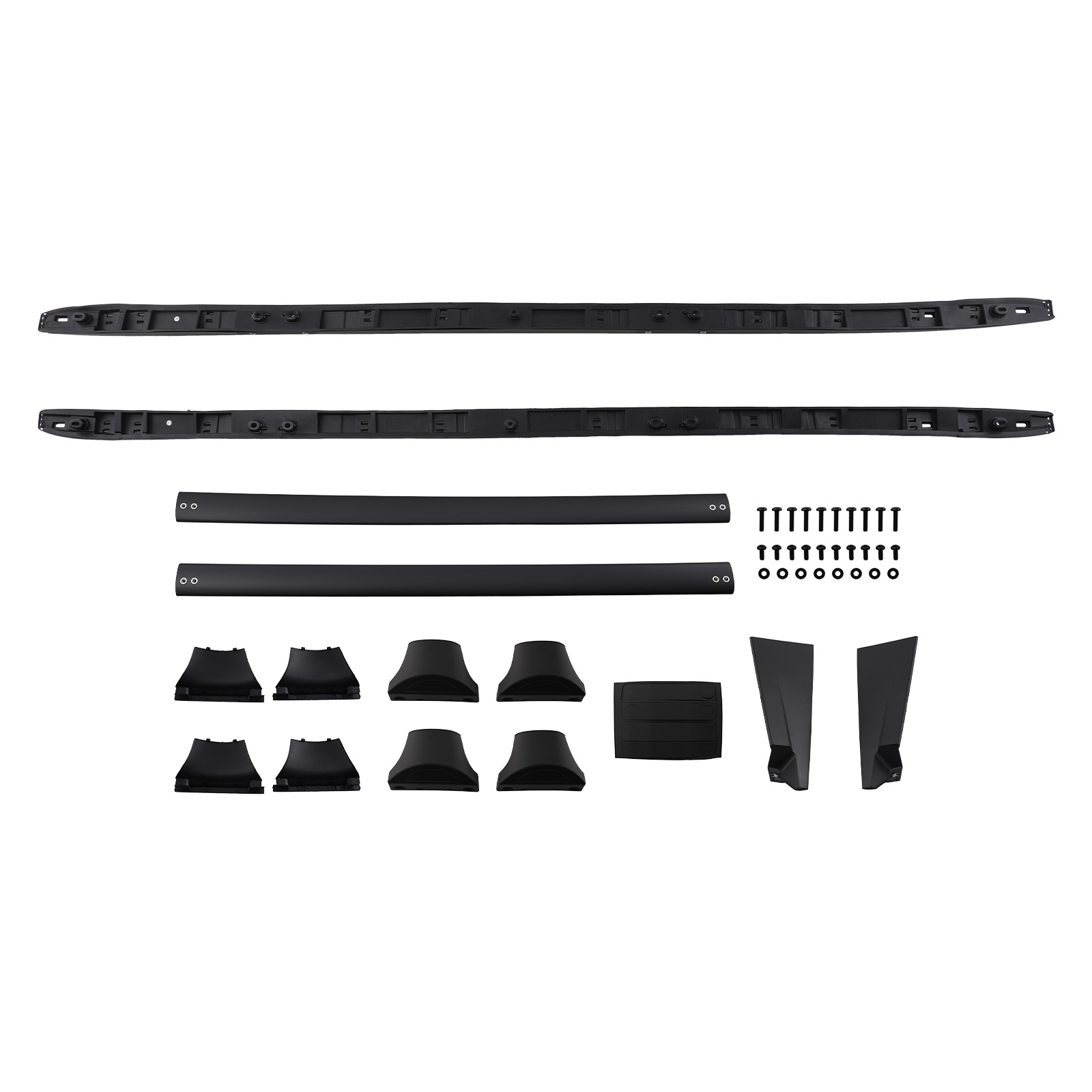 4Pcs Roof Rack Side Rail + Cross Bar Luggage Cargo For Honda Pilot 2016-2022