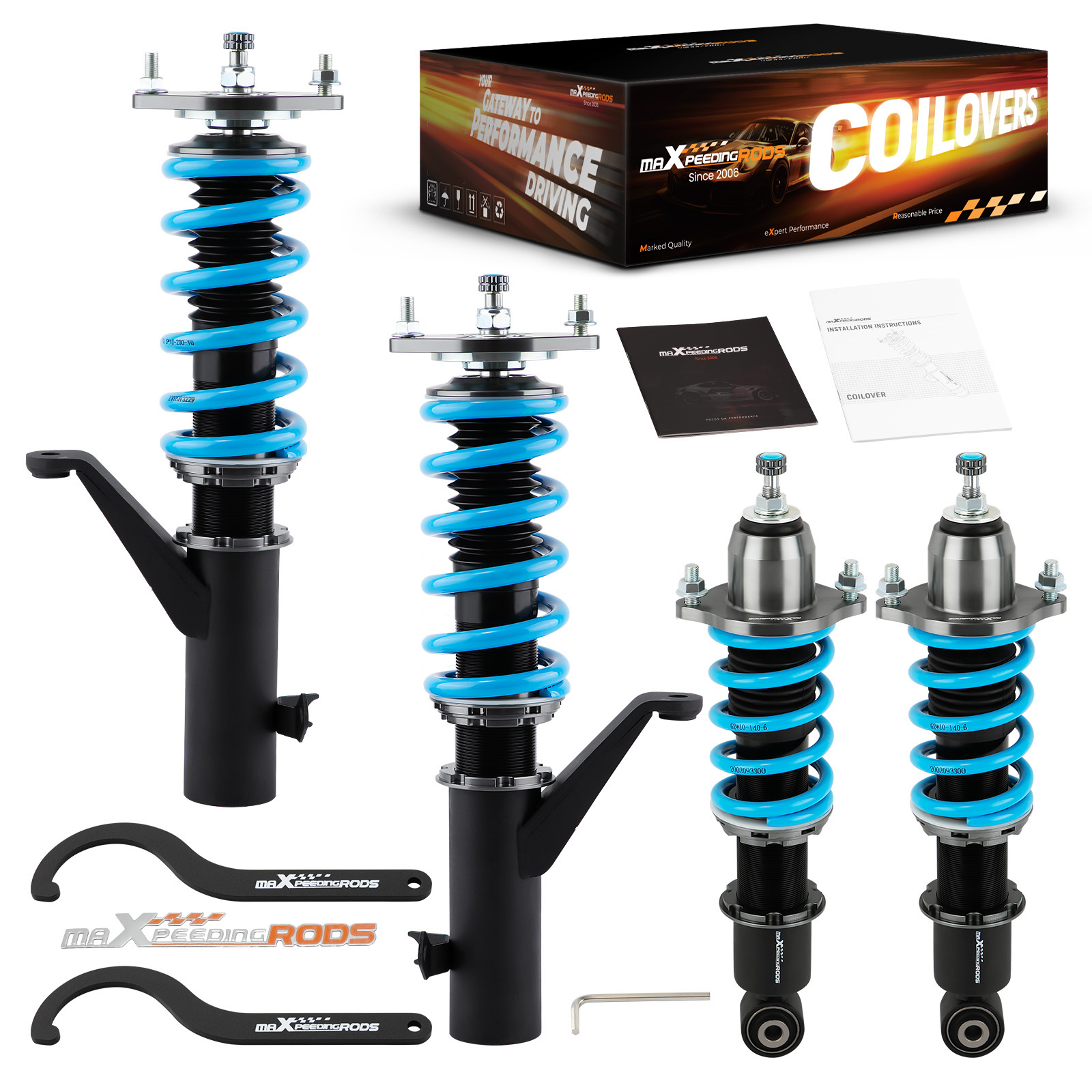 Performance Coilovers for Honda Civic MK7 2001-2005 EM2 ES, ET Lowering Springs