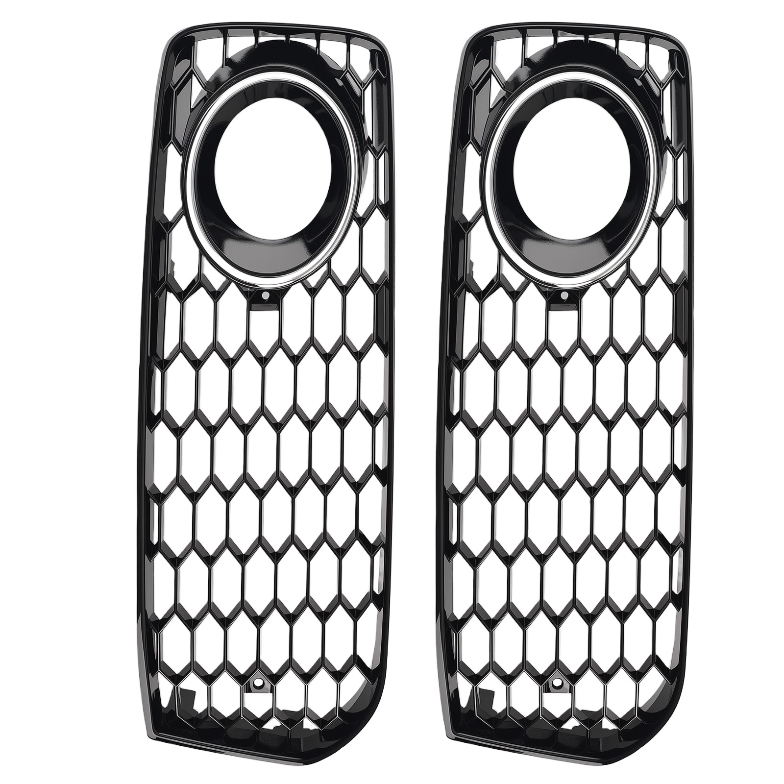Pair Front Bumper Fog Lamp Grille Cover Set for Audi A5 S-Line S5 B8 RS5 08-2012