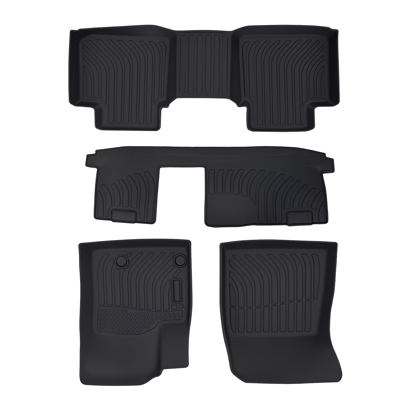 Black Floor Mat Liner for Mitsubishi Outlander 2022-2025 TPE All-Weather