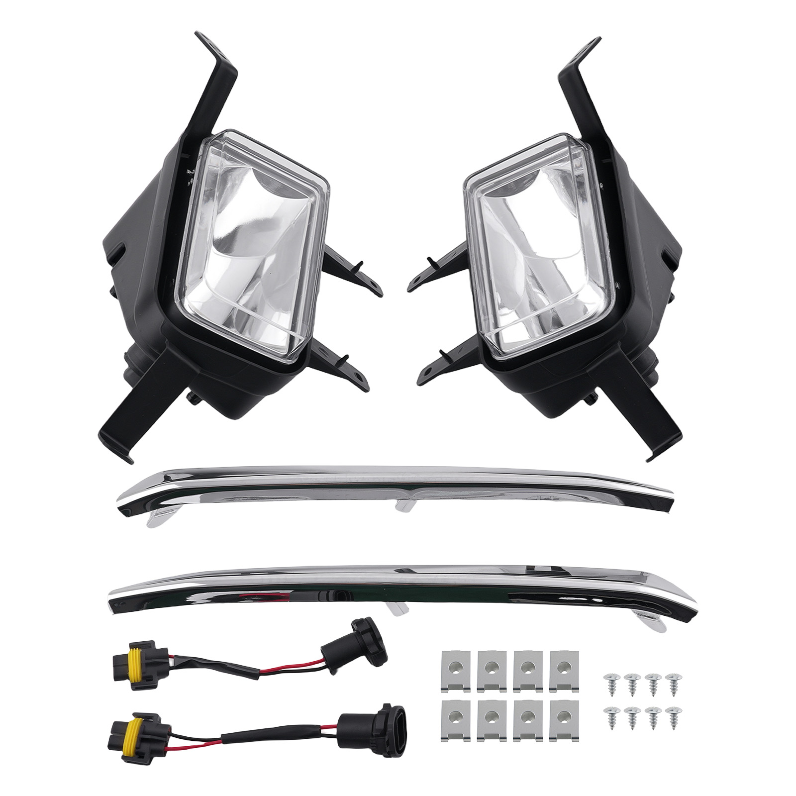 Pair Fog Lights For Chevy Tahoe Suburban 2015-2020 Fog Lights Bumper Lamps@820C