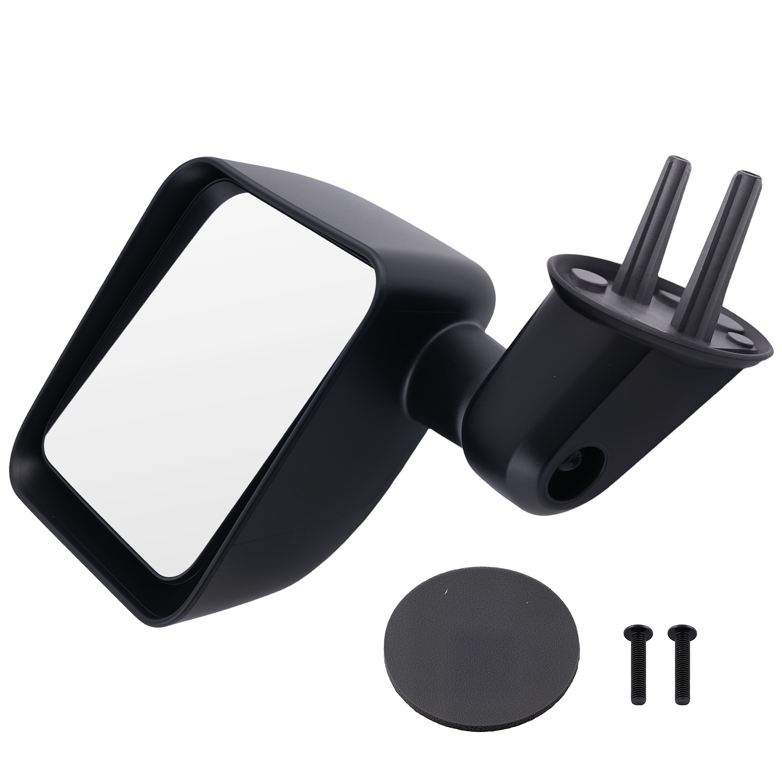 Rear View Mirror Left Manual for Jeep Wrangler JK Sport 07-18 Black 55077967AC