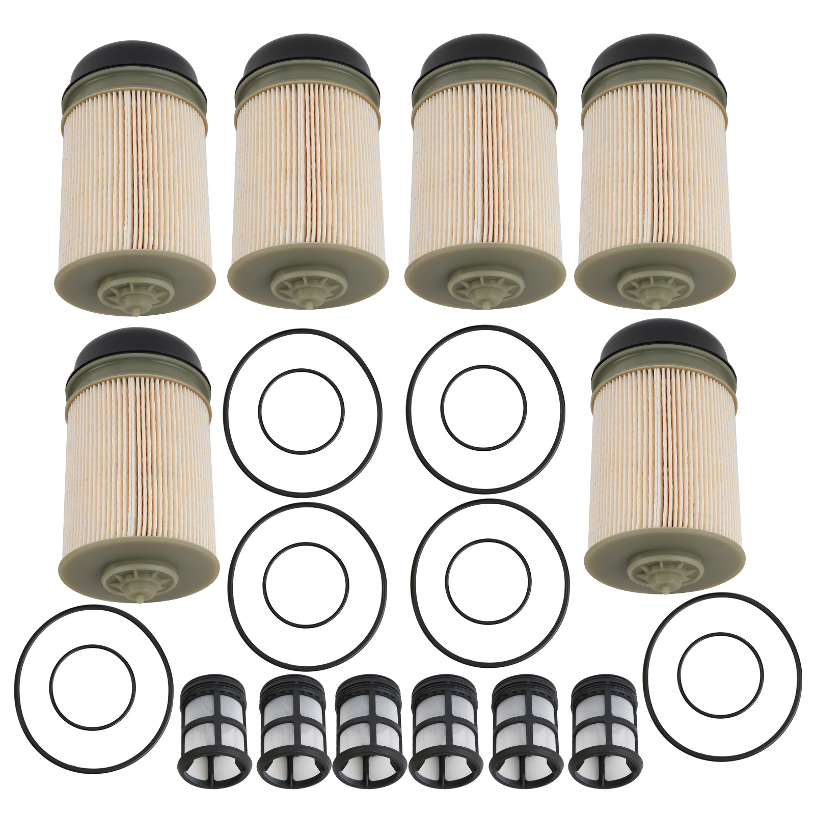 6 PCS Fuel Filter for Detroit Diesel DD13 DD15 DD16 A4700903151 Freightliner