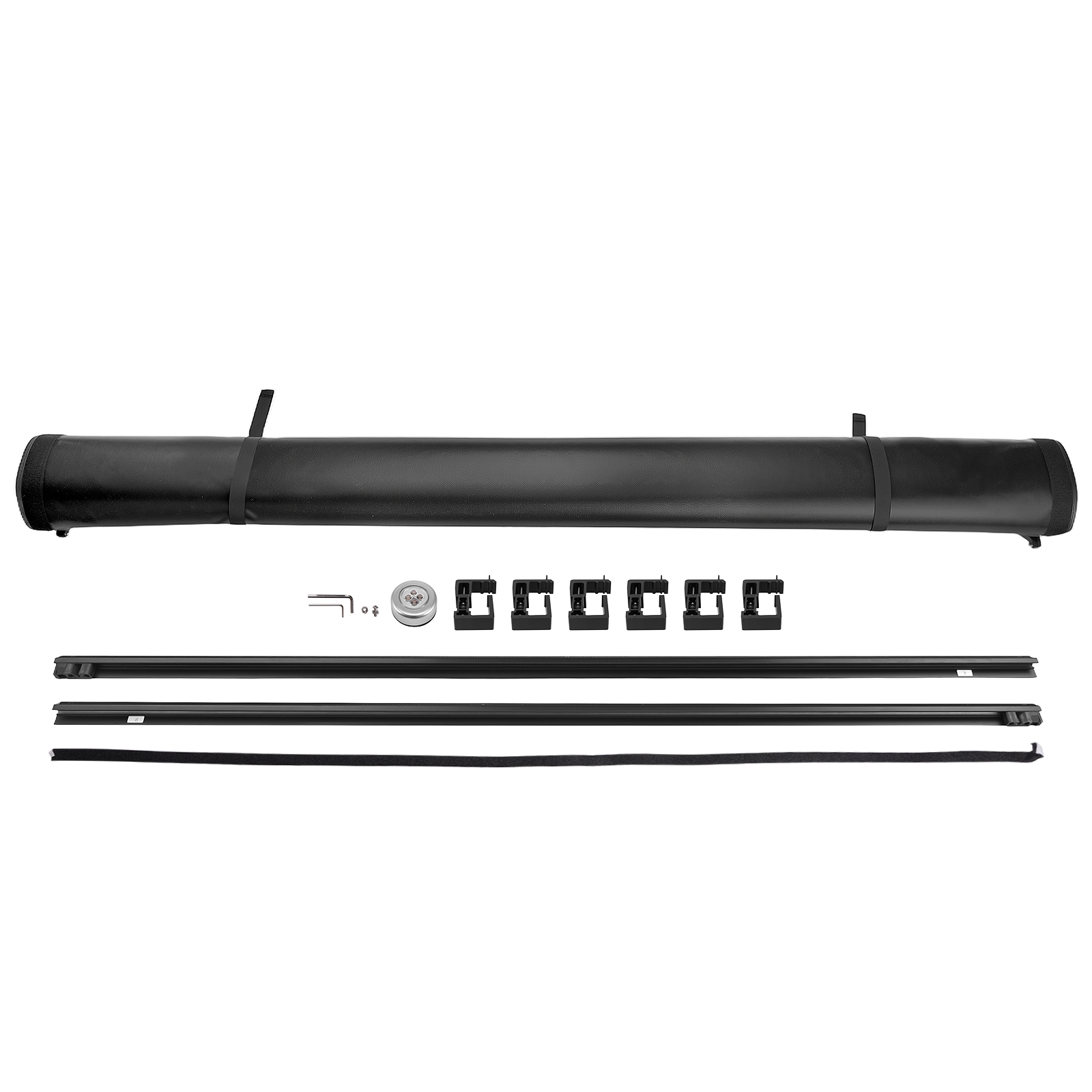 5.6ft/5.7ft Soft Roll-Up Tonneau Cover for Dodge Ram 1500 09-2025 W/LED Lamp