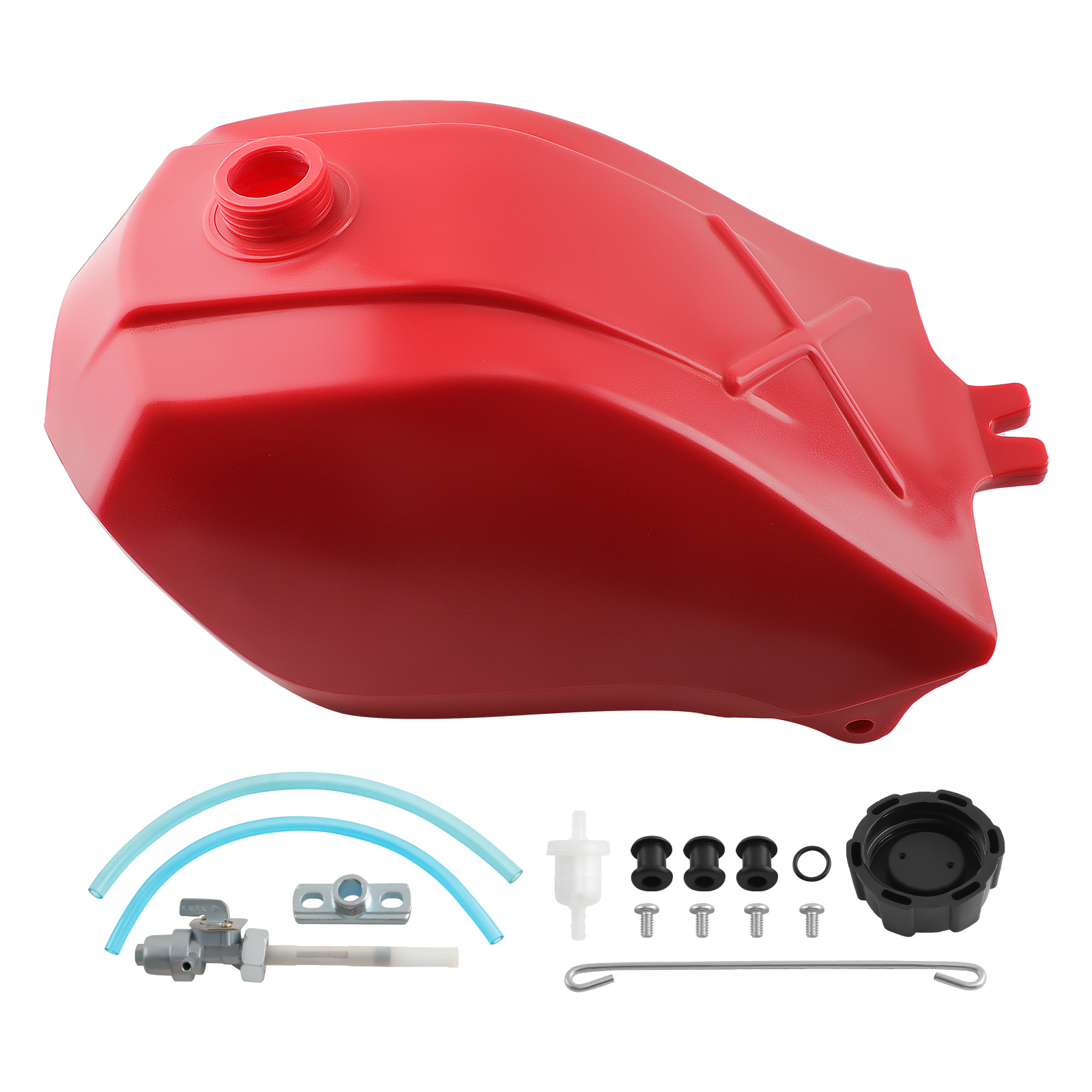 Plastic Gas Fuel Tank Kit Fit for Honda ATC250ES Big Red 250 1985-1987 FT49050