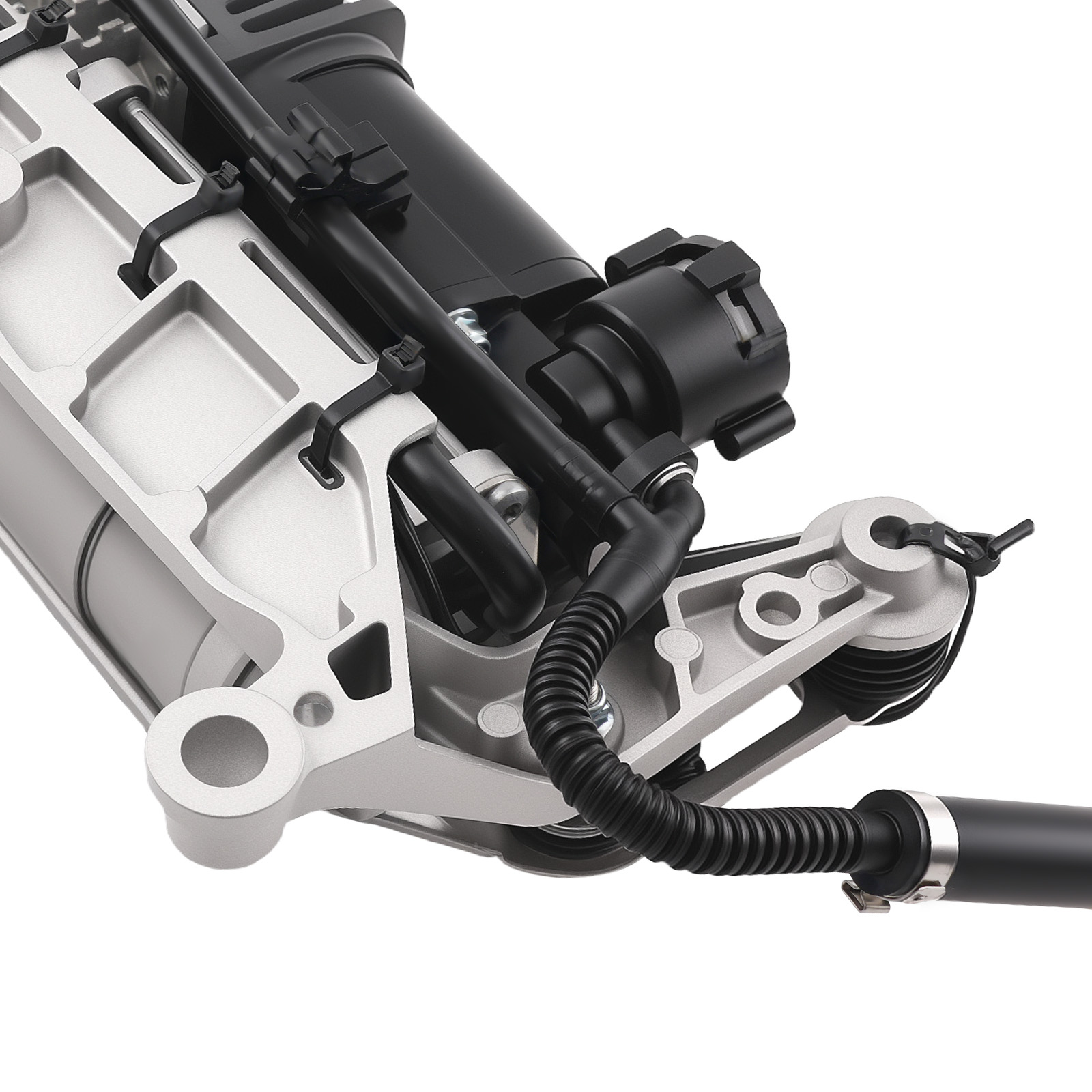 Luftfederung Kompressor Niveauregulierung + Halterung for Audi Q7 4L 4L0698007