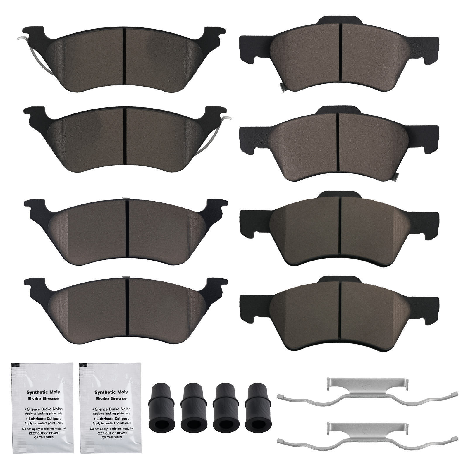 8pcs Front&Rear Ceramic Brake Pads Kit for Dodge Caravan Dodge Grand Caravan