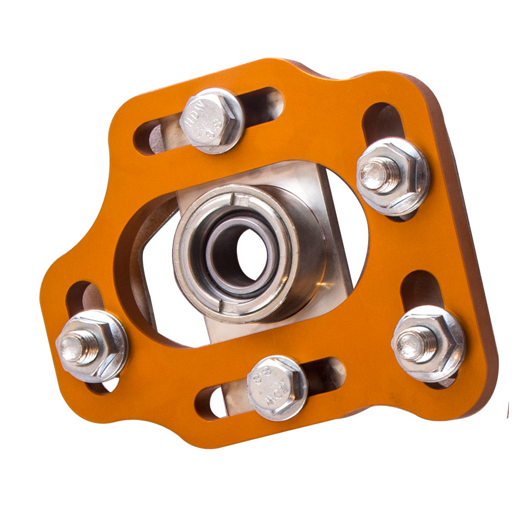 Pair of 2 Front Adjustable Caster Plates Kit for Ford Mustang 1979-1989