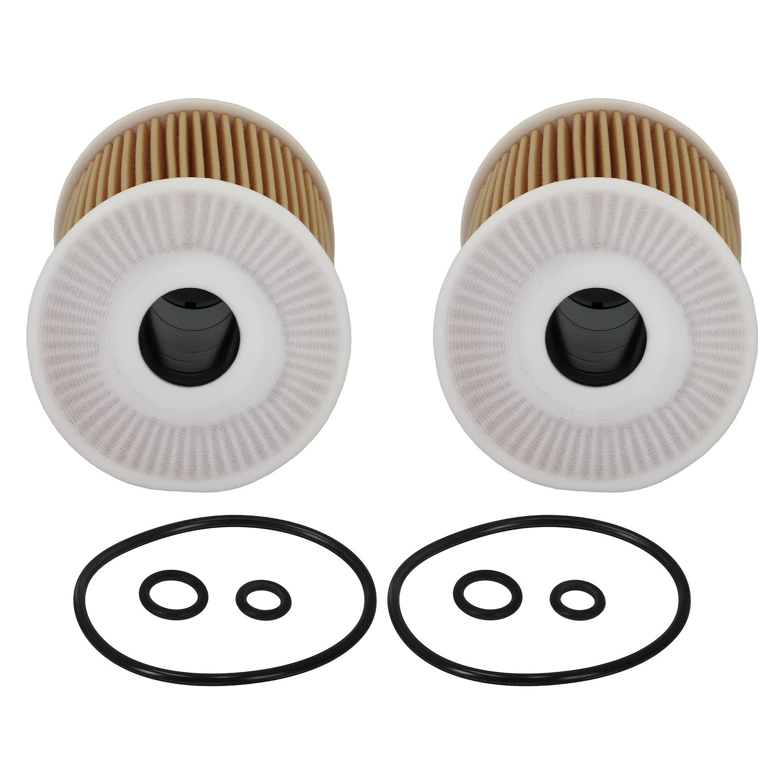 2x Oil Filters for Volkswagen Passat 2.0L Diesel 2012-2014 HU7008z 03L115562