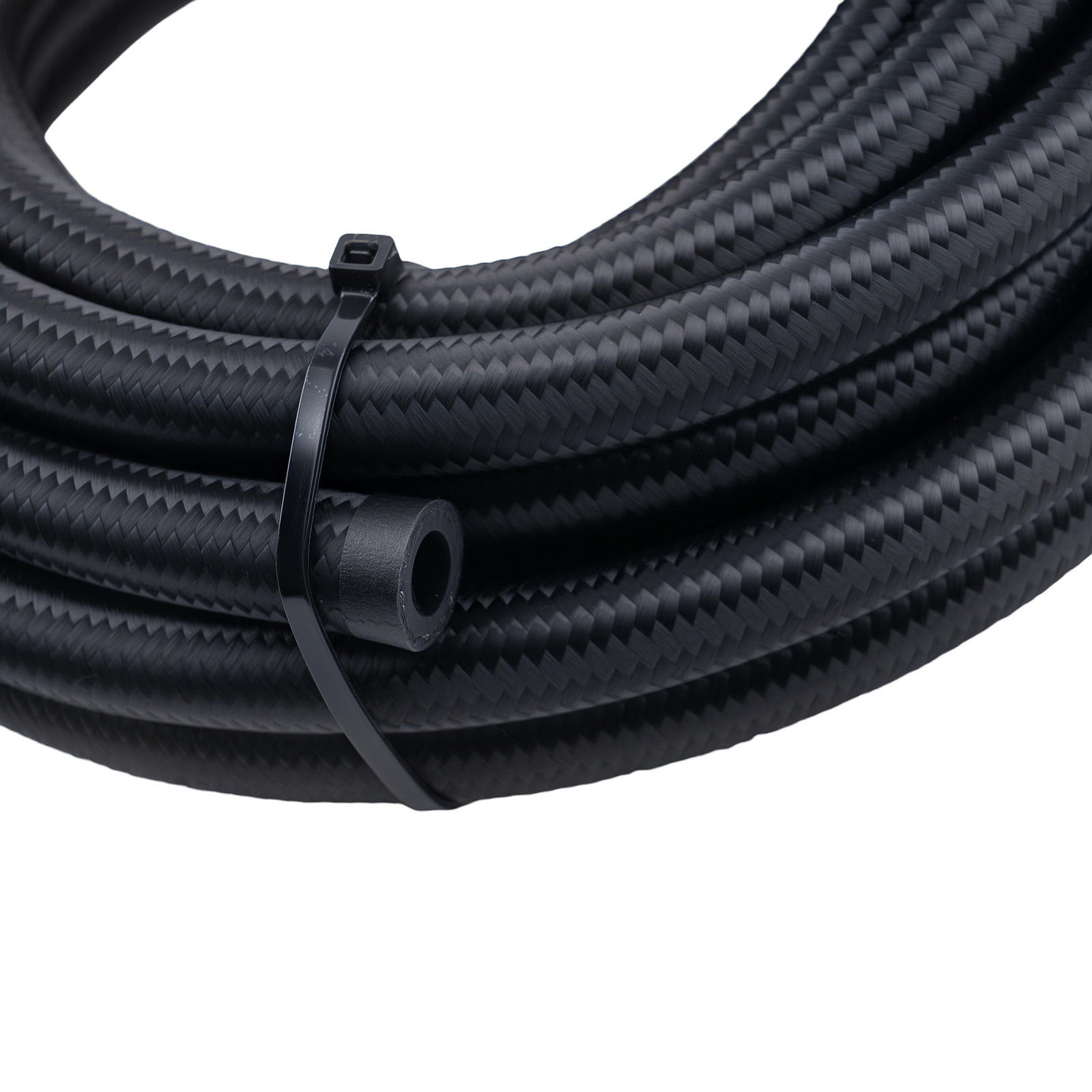 5M AN6 Stainless Steel Braided Oil Fuel Line Hose + Fitting End Adapter Kit Set