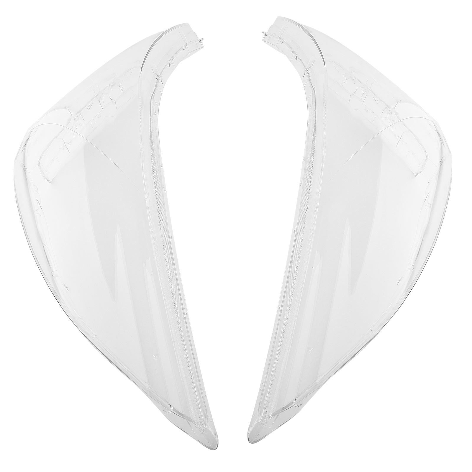 Front Pair Headlight Lens Cover For Hyundai Sonata 2011-2014 Polycarbonate