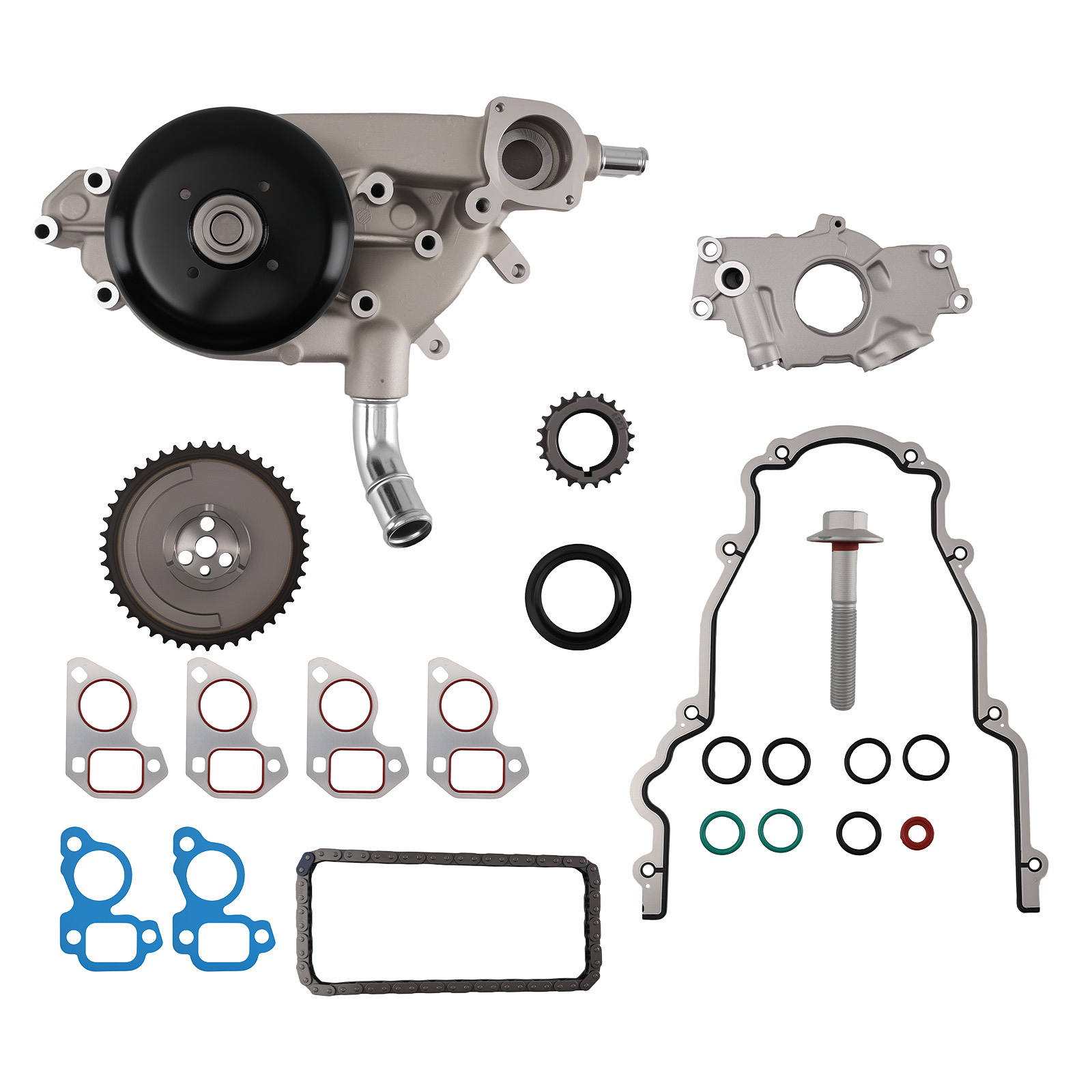 Timing Chain Oil Pump Water Pump Kit for Chevy Express 2500 4.8L V8  2000-2003