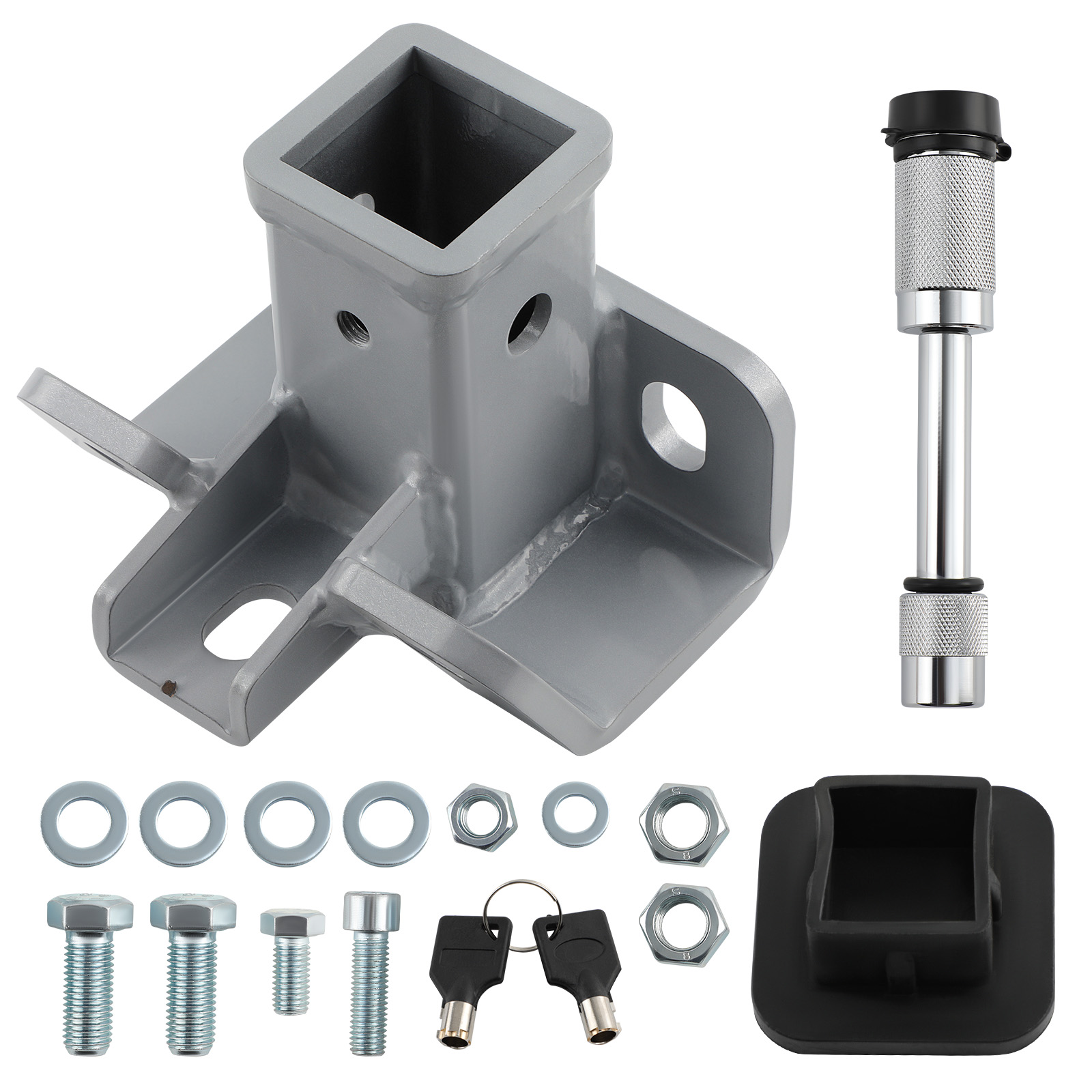 Tow Hook Receiver w/ Cover For Land Rover LR4 for Range Rover Sport 2006 5000 lb