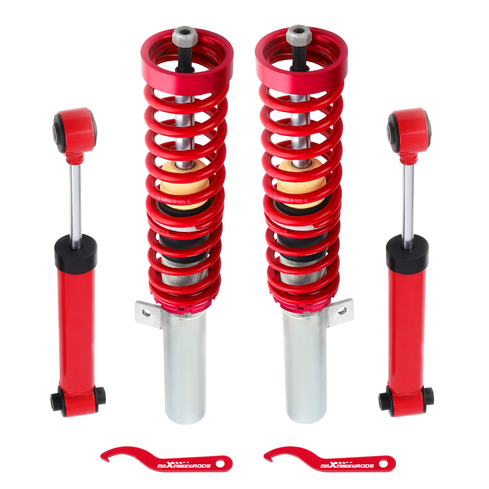 Gewindefahrwerk Tieferlegung for Peugeot 206 206+ 0-25mm höhenverstellbar