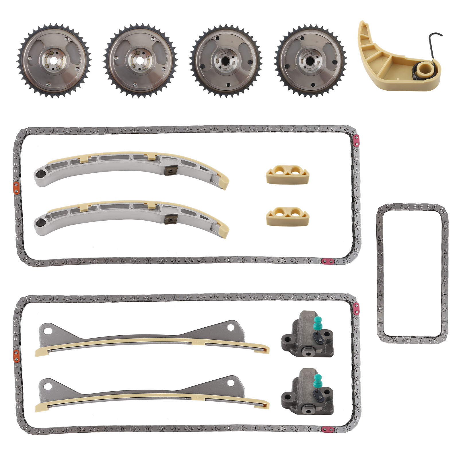 Engine Timing Chain Kit For Hyundai Santa Fe Kia Sorento Genesis 3.3L 3.8L  NEW