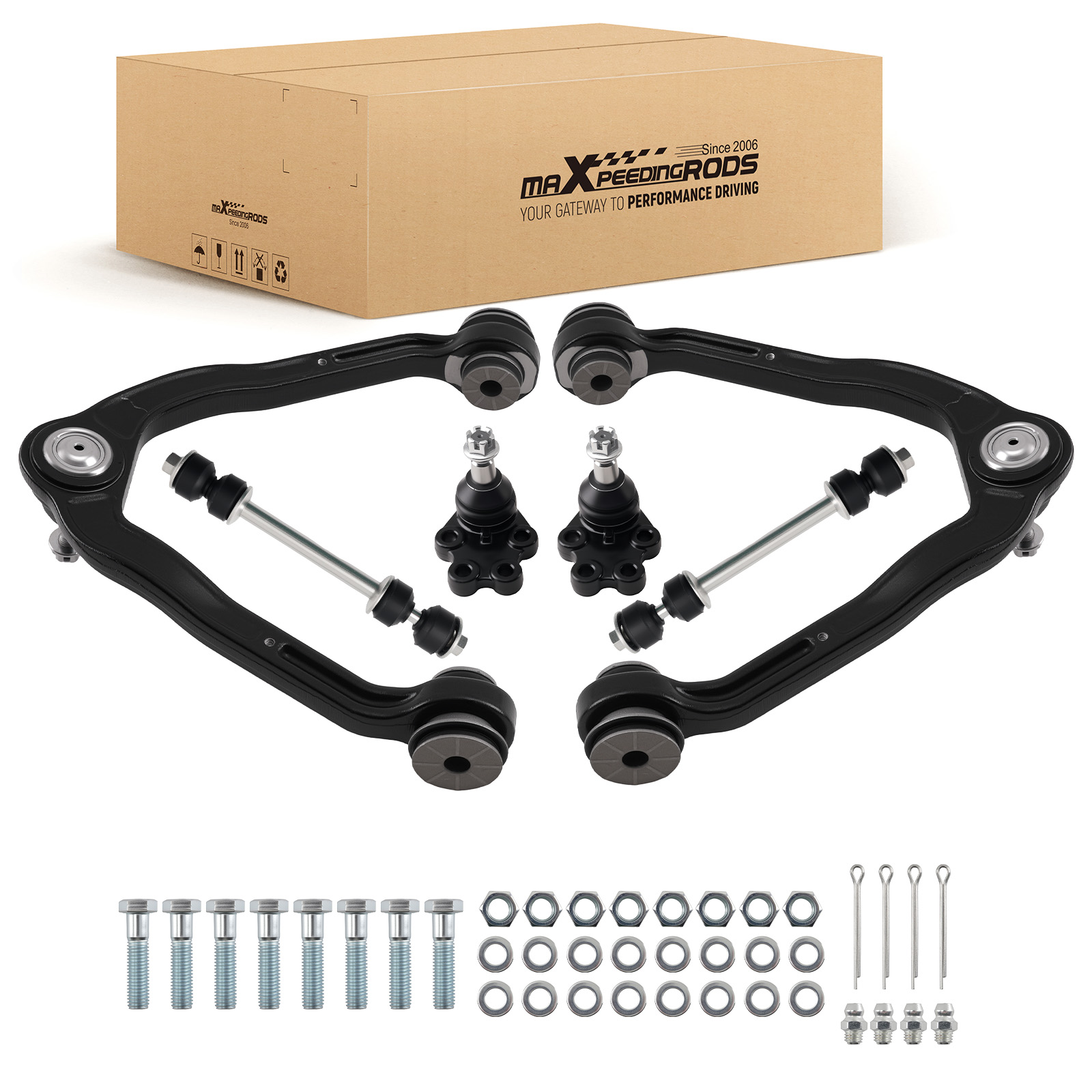 Front Upper Control Arms Ball Joints for 1999-06 Chevy Silverado 1500 RWD K6539