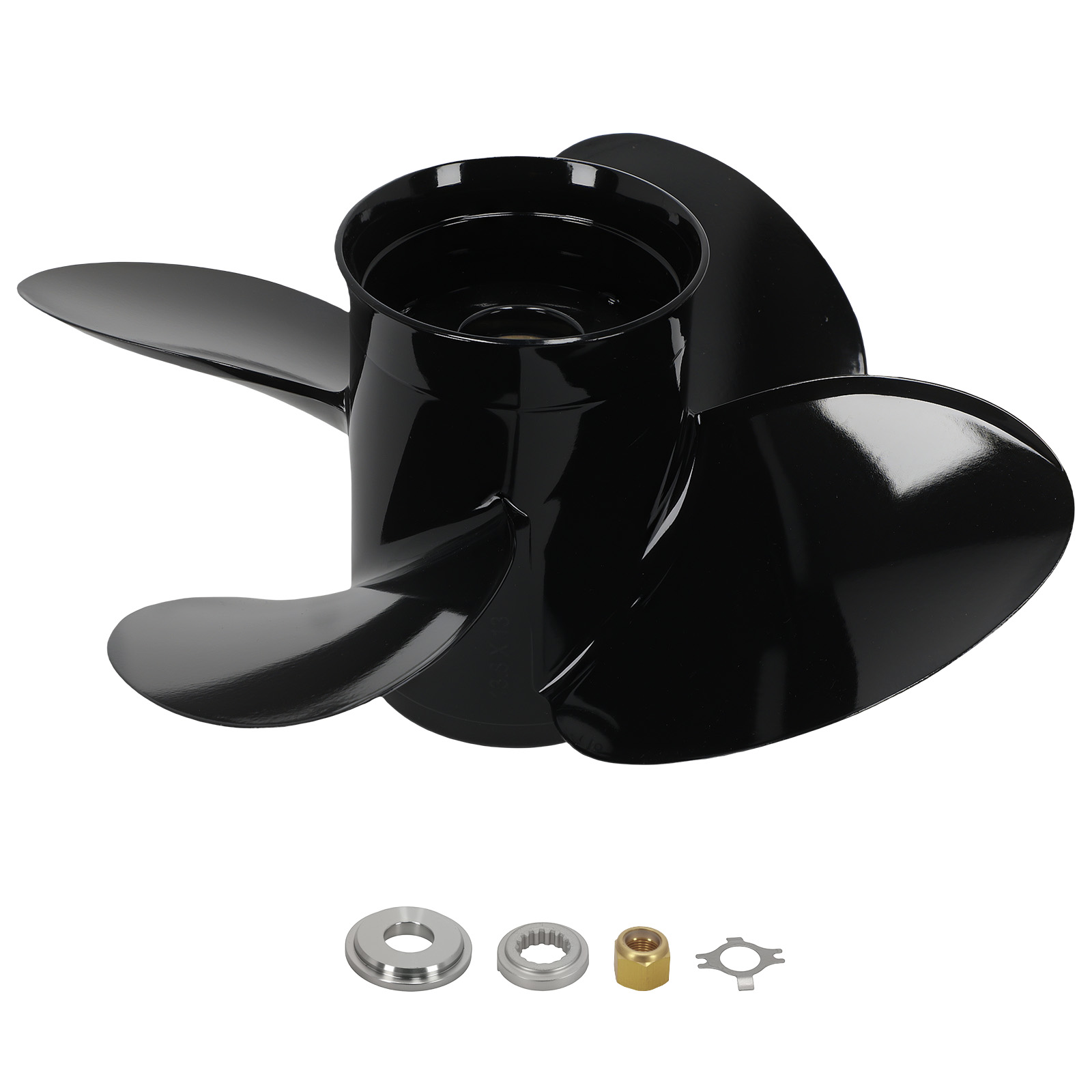 4 Blade Aluminum Propeller for Mercury 40-140HP 13.8