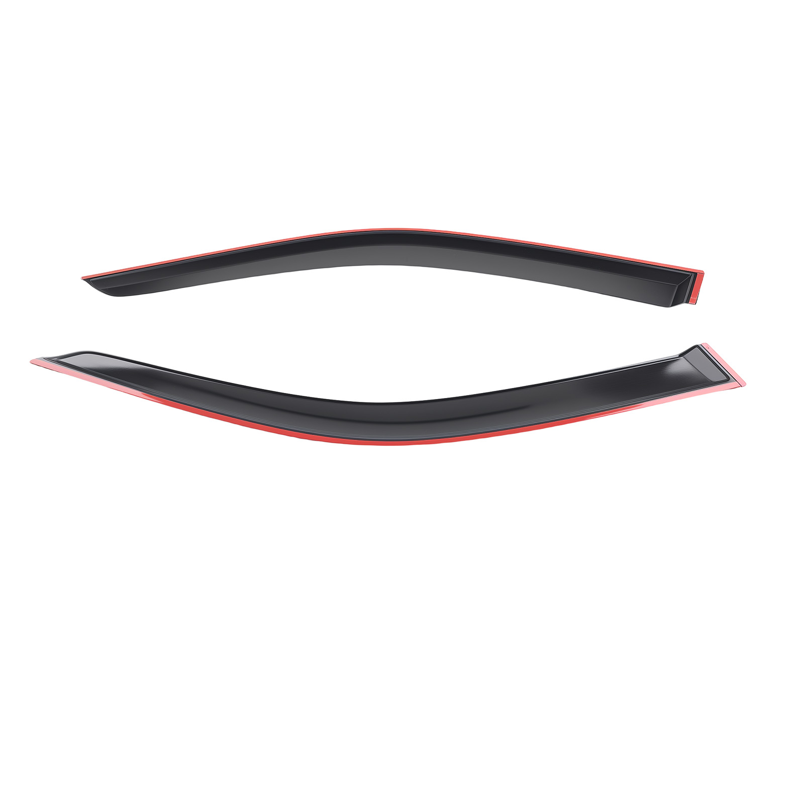 Front & Rear Window Visors Deflector for Toyota Corolla 4Dr 98-02 Black