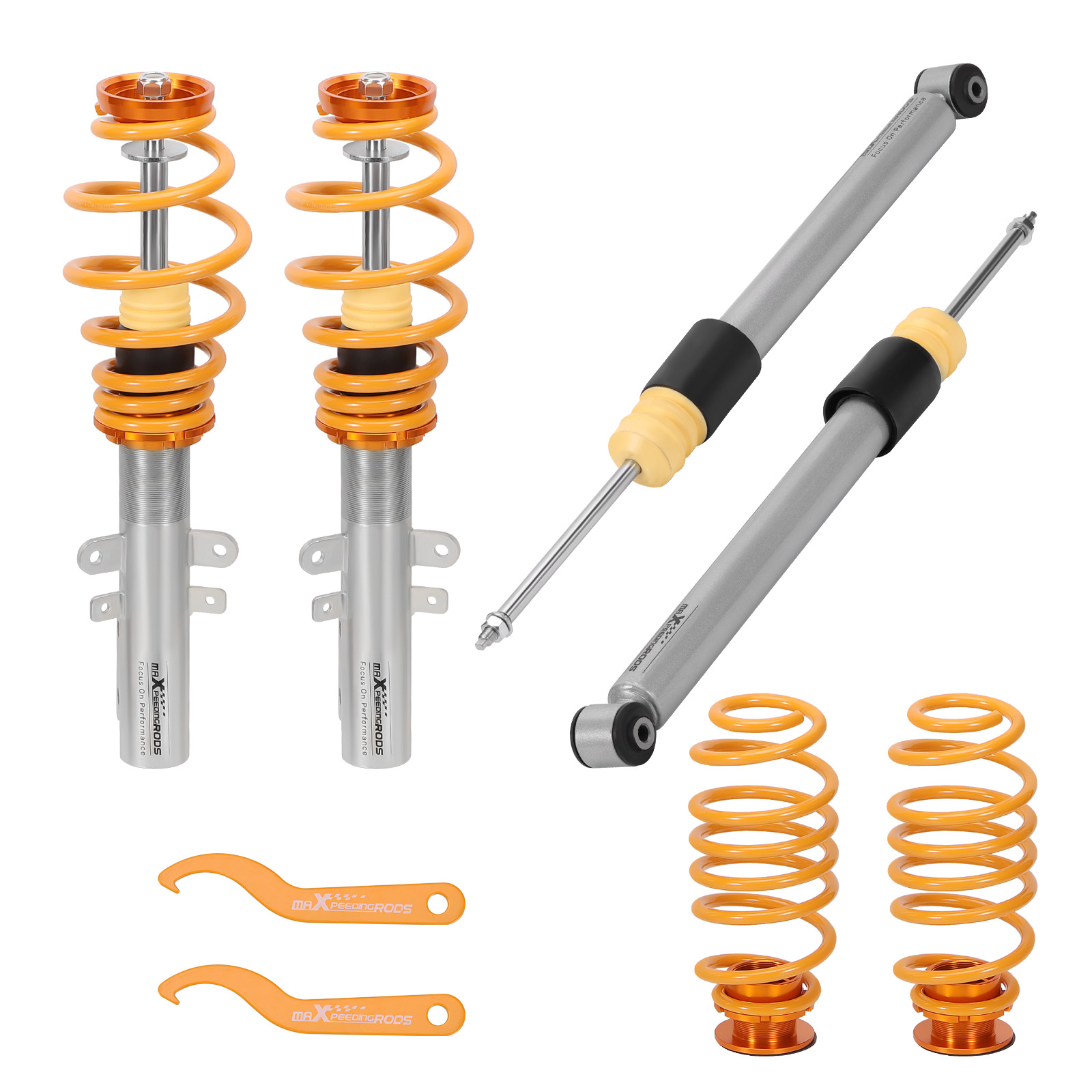 Höhenverstellbar Gewindefahrwerk for Citroen C4 Coupe LA 04-13 Stoßdämpfer