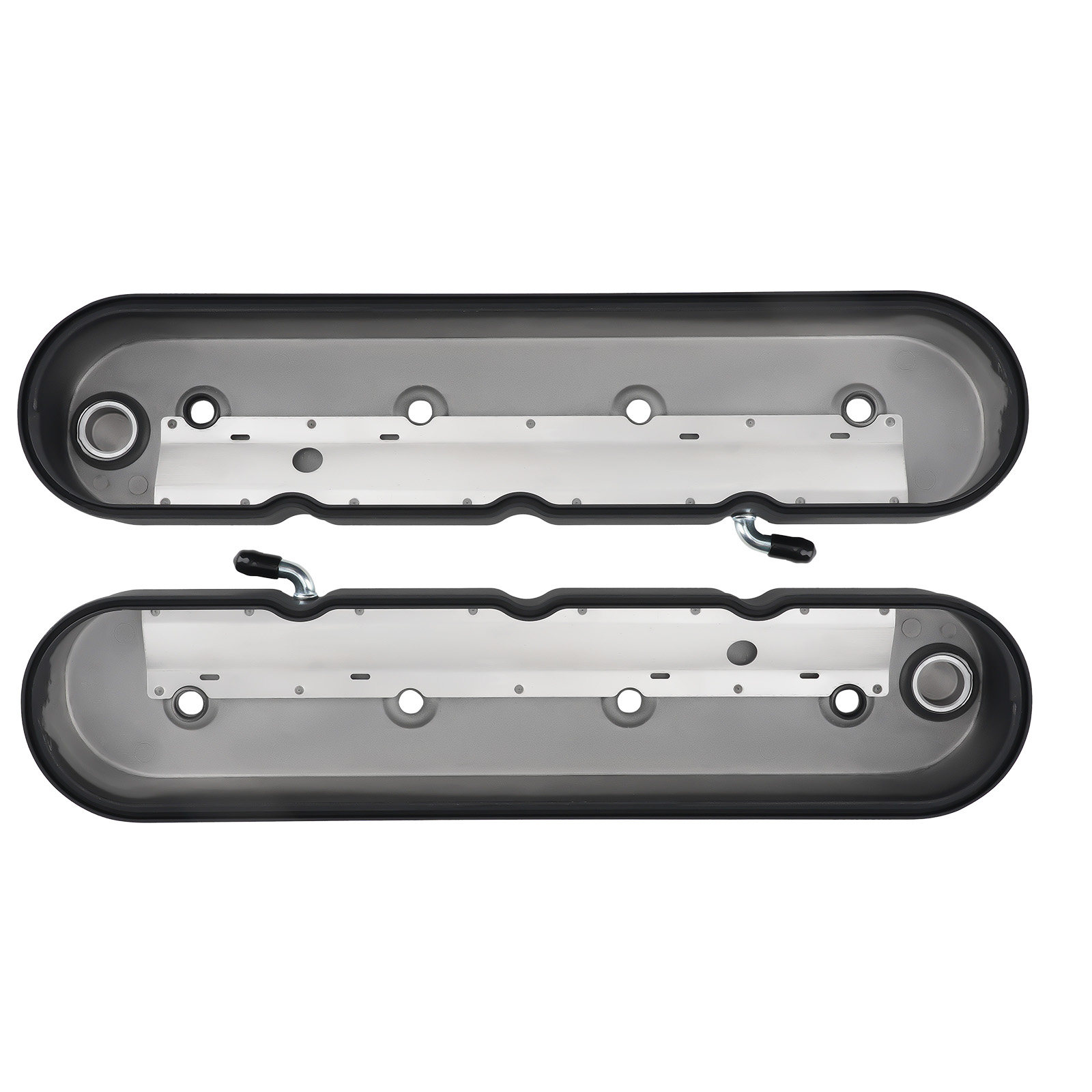 Aluminum finned Valve Covers w/ Coil Mounts & Cover For LS Engines Using JM80822