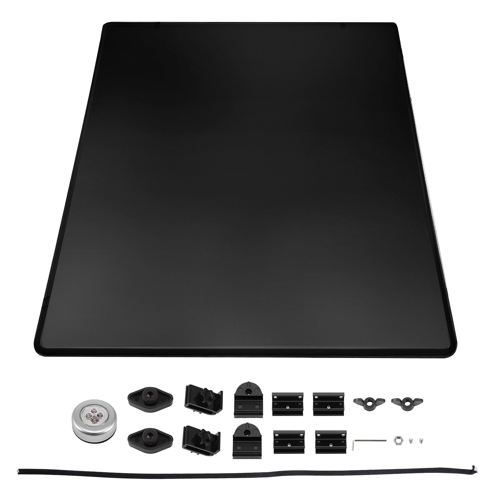 5.5ft Soft Tri-Fold Tonneau Cover W/ Lamp for Toyota Tundra 2007-25 26 Dustproof
