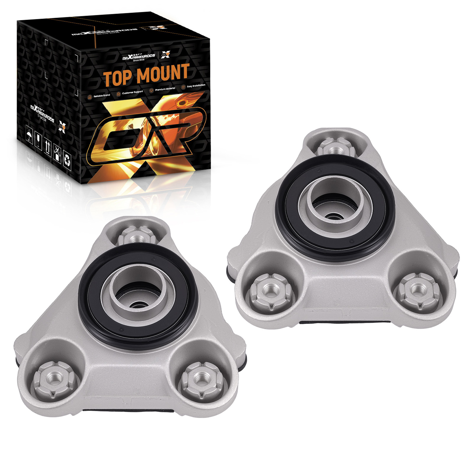 2x Federbeinstützlager for Peugeot Boxer 1994-2002 Vorne 1350789080 1350788080
