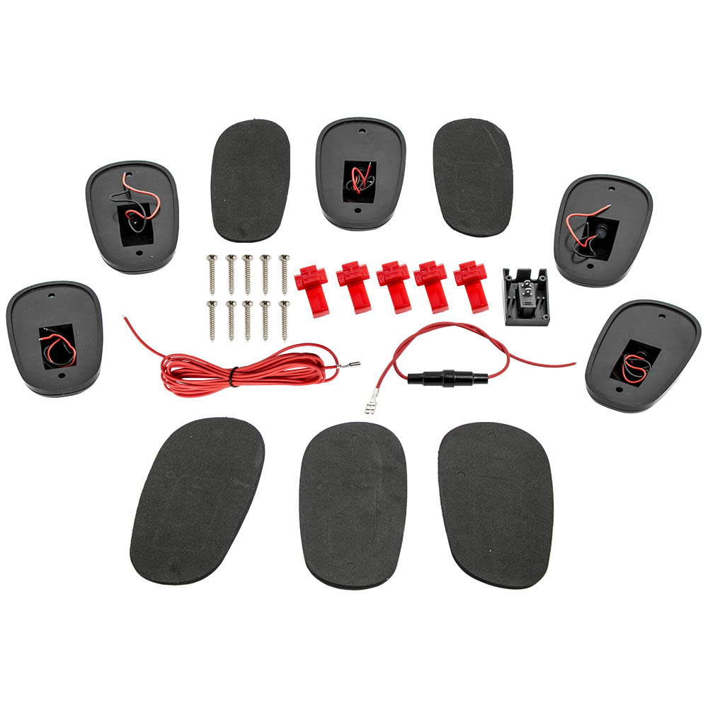 5 Pack Yellow LED Roof Marker Smoked Lens Running Light for Dodge RAM 1500