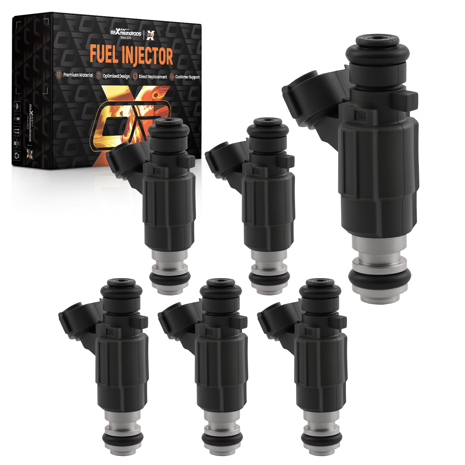 6 Pack Fuel Injector Set for Infiniti FX35 QX60 3.5L V6 2009-2014 16611-AA350