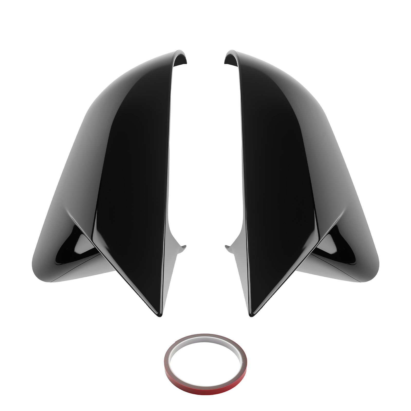 Door Mirror Shell Kit for Ford Mustang 2015-2023 FR3B-17683 FR3Z-17682 Black ABS
