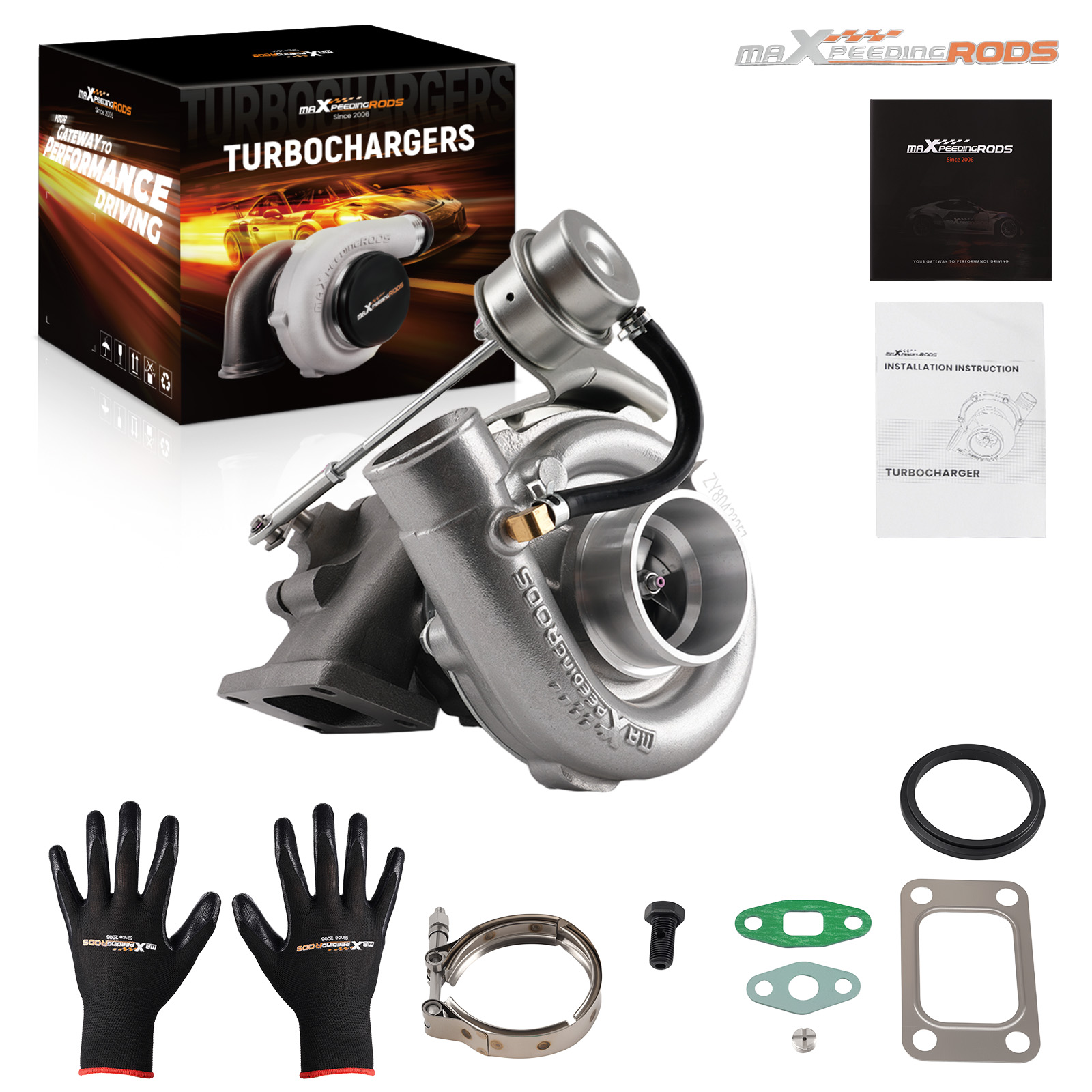 Universal Turbolader for Audi VW 1.8T VR6 T3  .63 AR V Band Turbocharger NEW