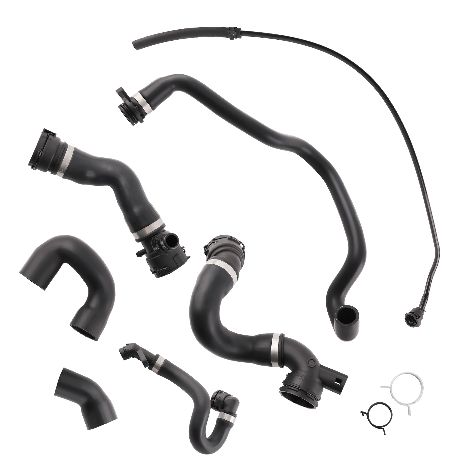 Radiator Coolant Water Hose Pipe Kit 7 Hoses fit BMW E90 128i 328i 07-11