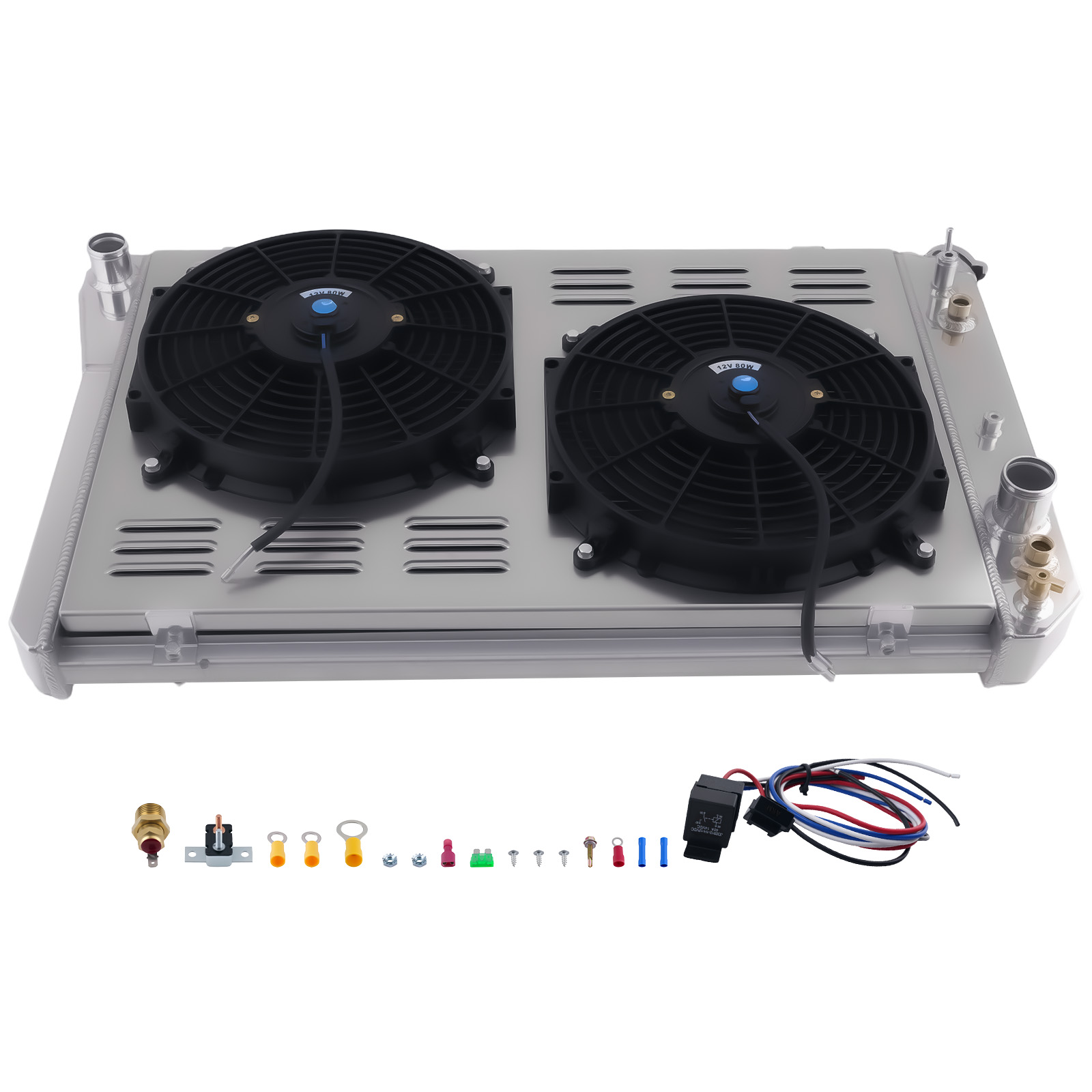 3-Row Engine Radiator Shroud Fan for Pontiac Firebird 5.0L 1985-1986 MC951