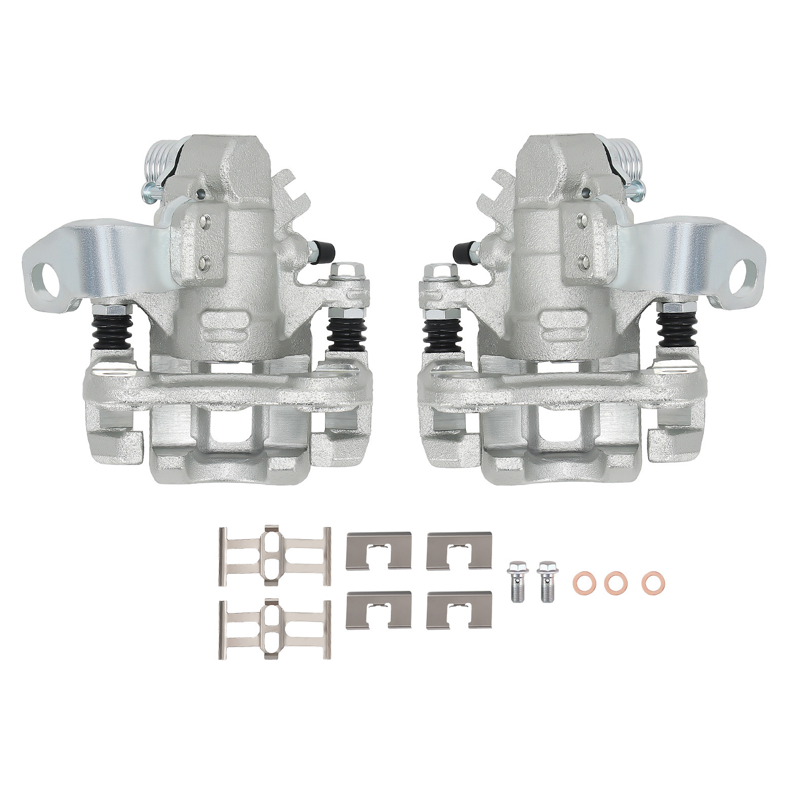 Front & Rear Brake Caliper Kit for Honda Civic EX LX DX 2006-11 19B3299 19B3298