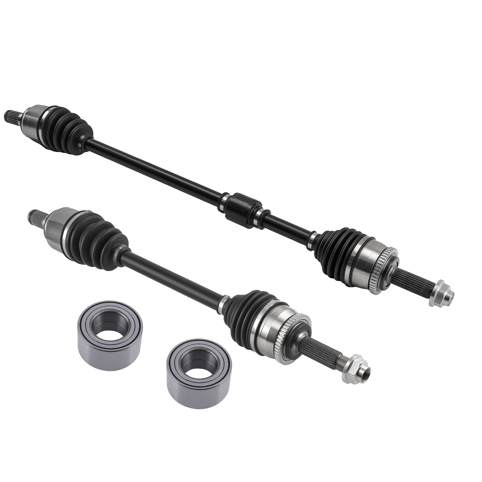 Front CV Axle Shaft Boot &Wheel Bearing for Accent FWD Auto Trans 2012-2017