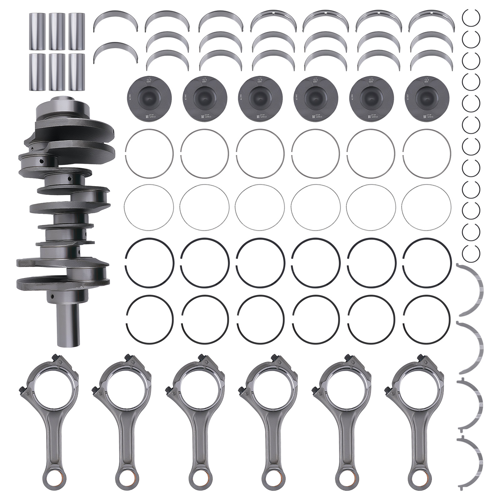 Crankshaft Connecting Rod Kit for Jeep RAM 1500 3.0L V6 EcoDiesel 2014-2019