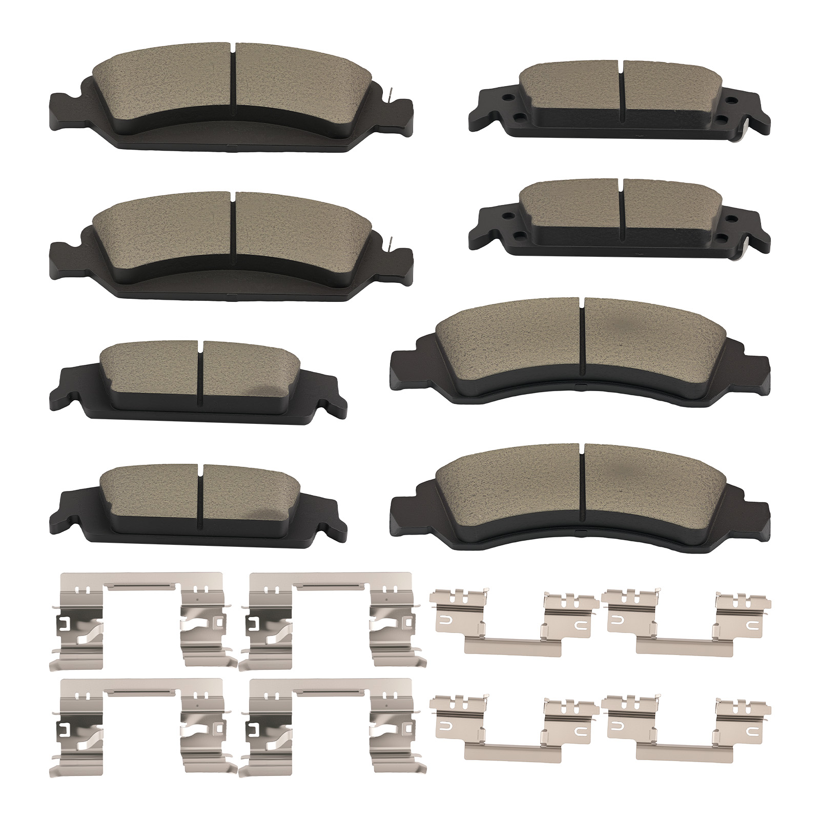 Ceramic Brake Pads Set F&R For Chevrolet Suburban/Cadillac Escalade 2015-2020
