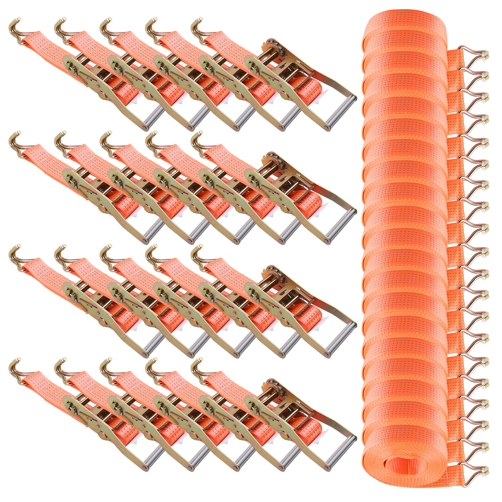 20 x Spanngurte Set 5t=5000kg 10m 5000 kg Zurrgurte LKW Anhänger 5 to 10 Mete