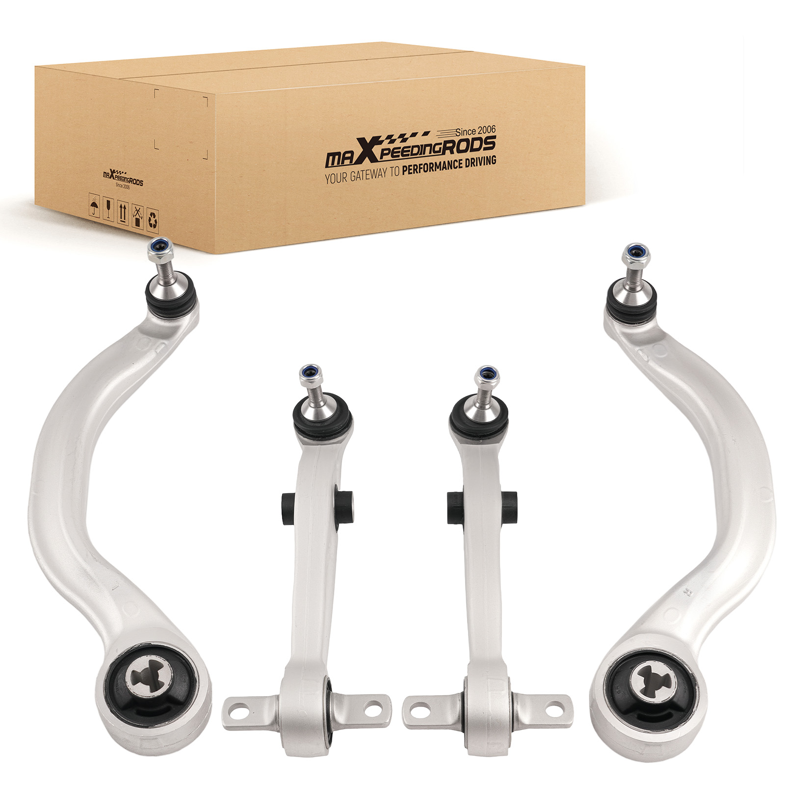 4X FRONT LOWER WISHBONE CONTROL ARM LEFT&RIGHT FOR TESLA MODEL 3 5YJ3 104435400A